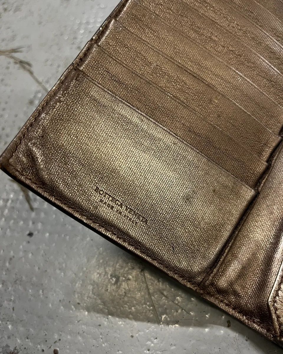 Bottega Veneta Bottega Veneta Bronze Leather Intrecciato Wallet Size ONE SIZE - 5 Thumbnail