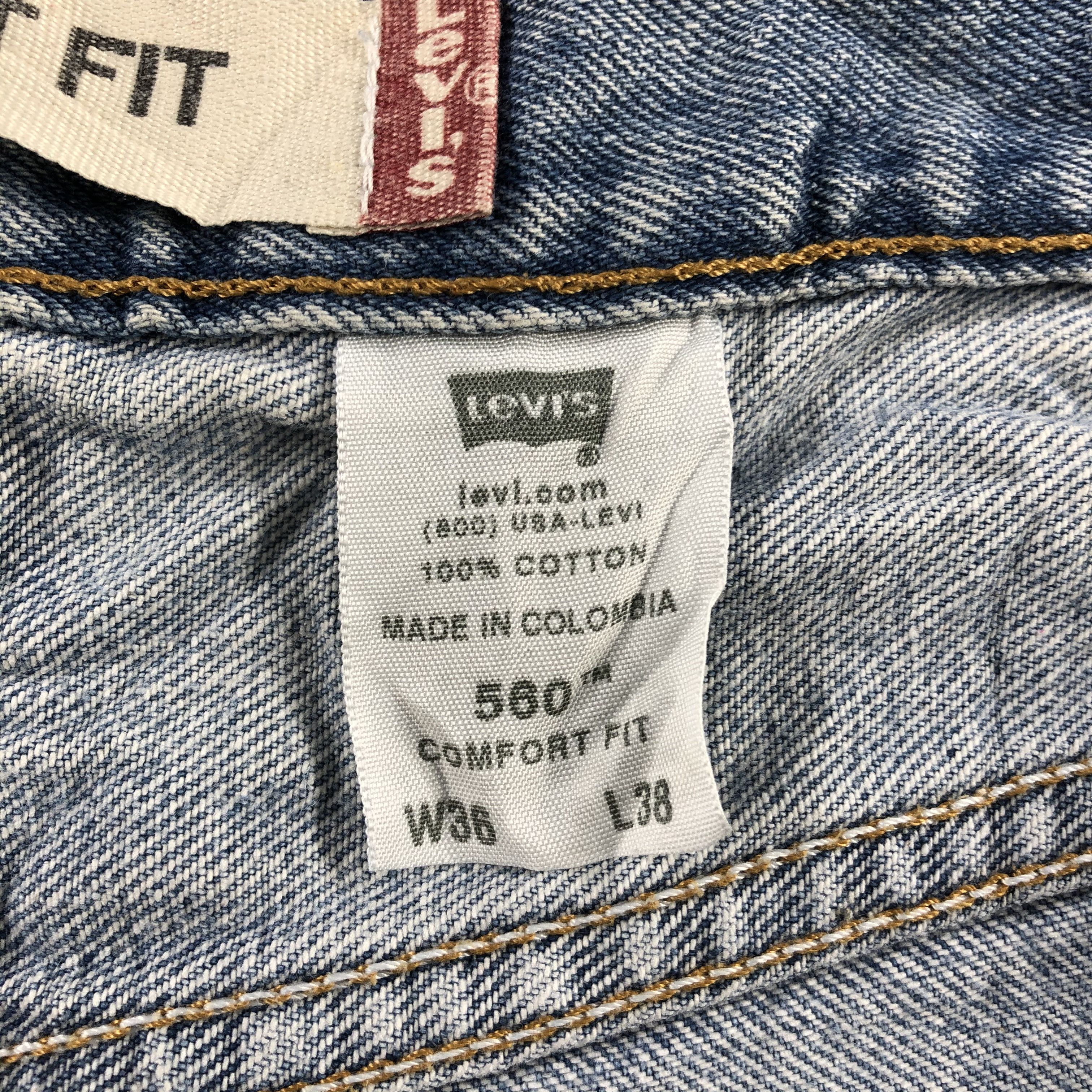 Levi's Vintage Light Wash Levis 560 Jeans-J2116 Size US 36 / EU 52 - 10 Thumbnail