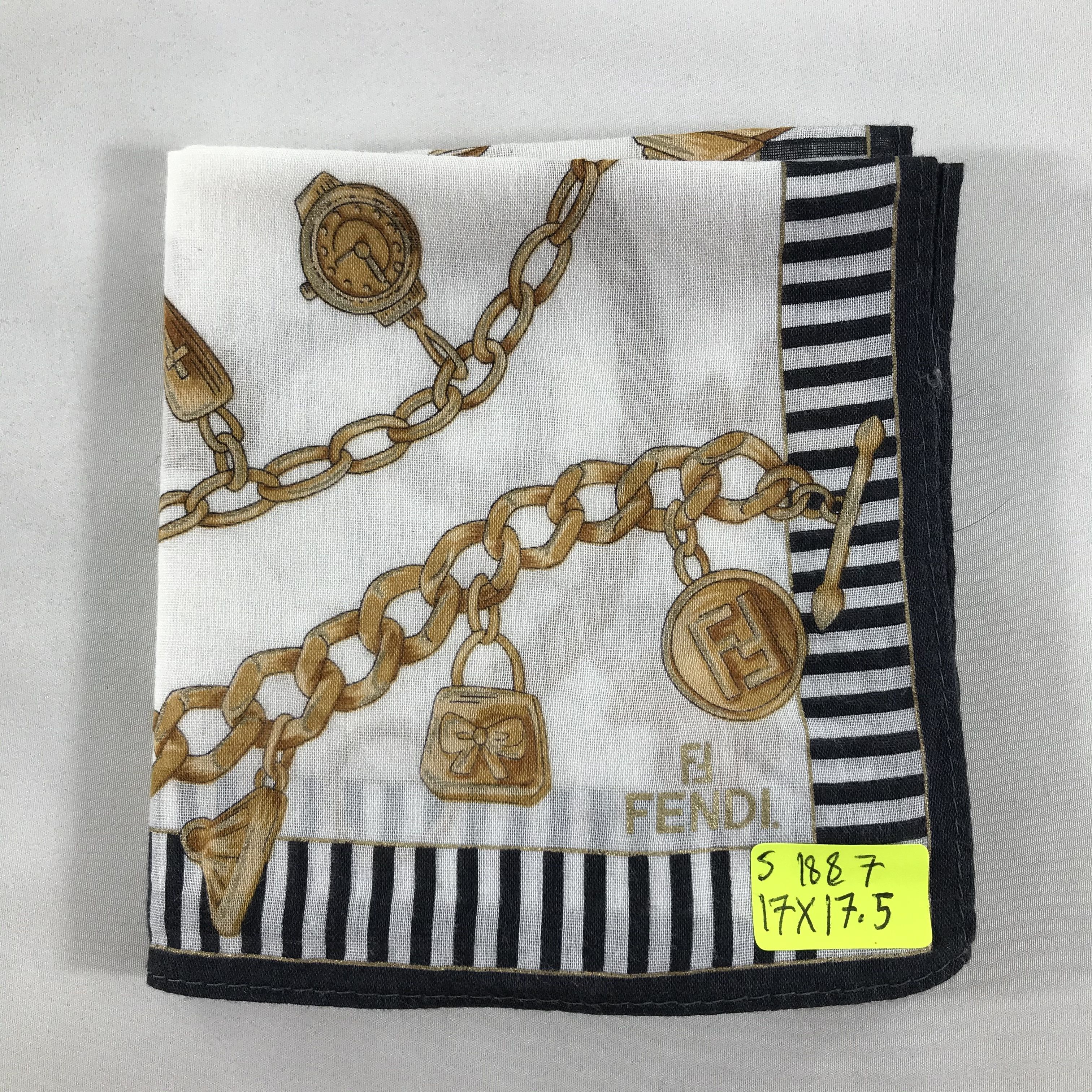 Vintage Vintage Fendi Bandana / Handkerchief / Neckerchief - S1887 Size ONE SIZE - 6 Thumbnail