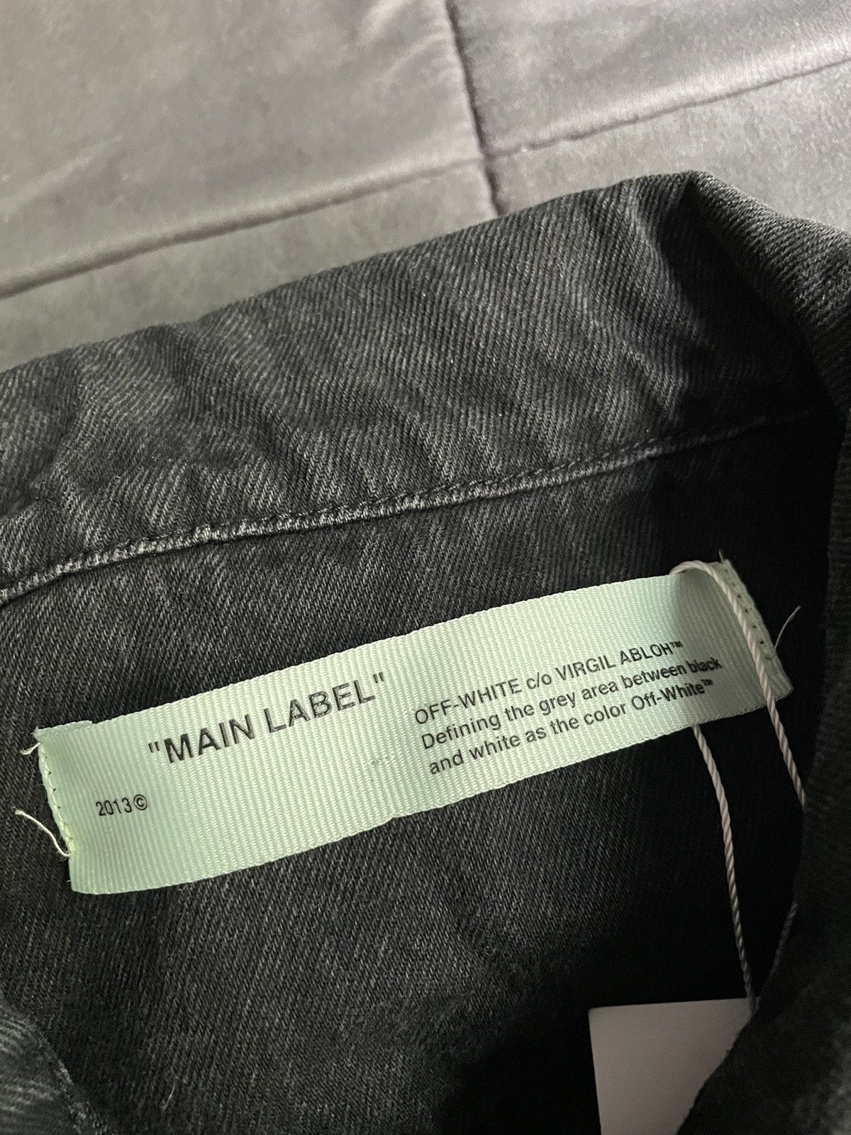 Off-White Off-White Impressionism Grey Pink Denim Jacket Size US M / EU 48-50 / 2 - 7 Thumbnail