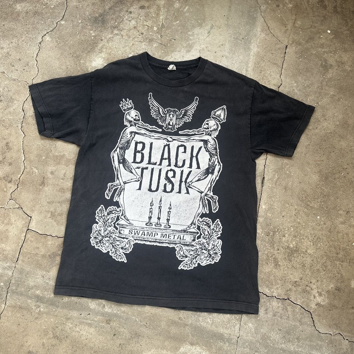 Band Tees × Vintage Black tusk swamp metal t shirt Size US L / EU 52-54 / 3 - 2 Thumbnail