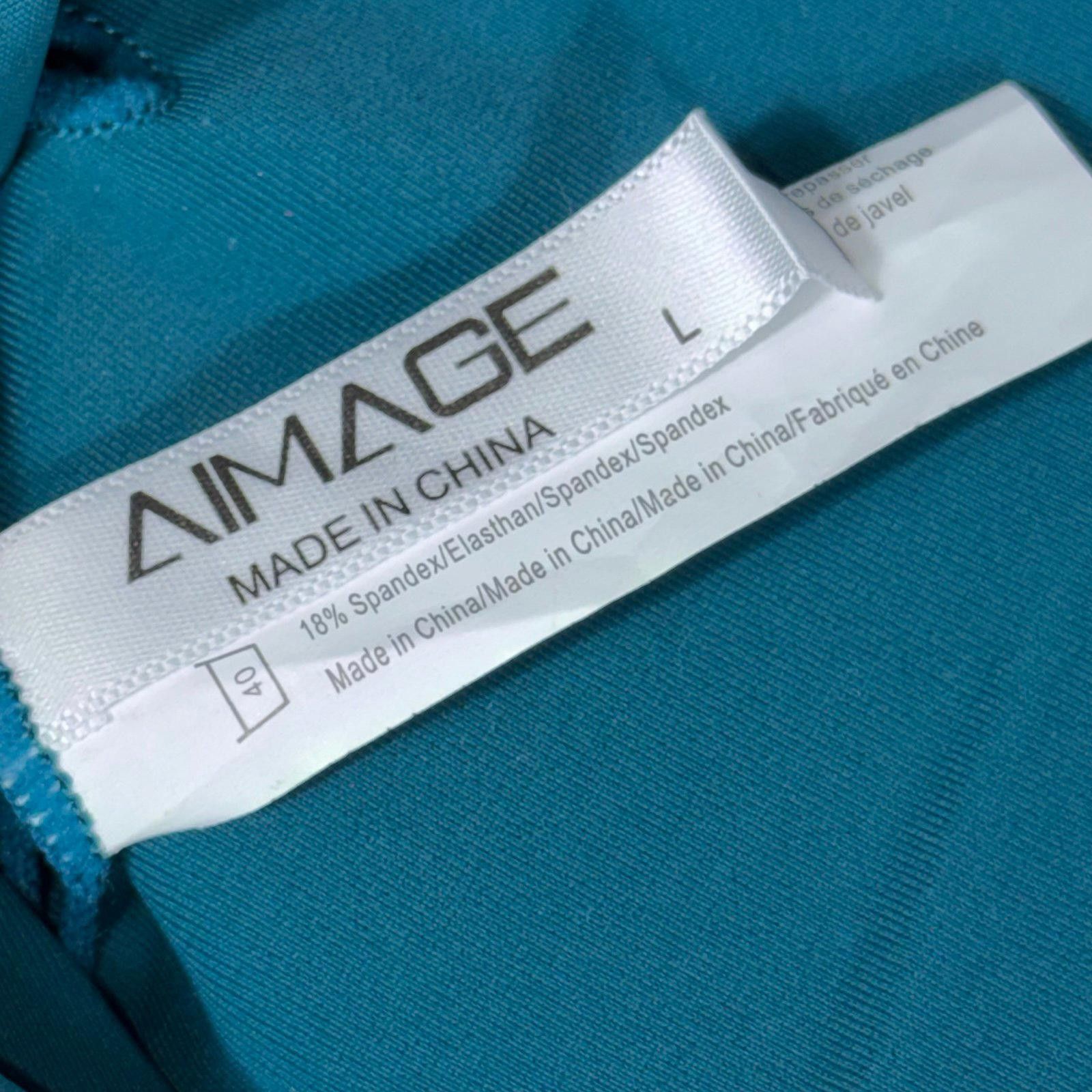 Other Aimage Large One-Shoulder Floral Bikini Top NWT Size ONE SIZE - 6 Thumbnail