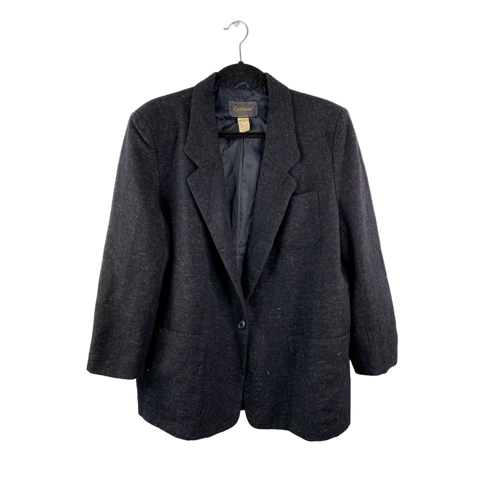 Vintage Vintage Epitome Blazer Women's Size 14 Blue 80s Jacket VTG Size XL / US 12-14 / IT 48-50 - 1 Thumbnail