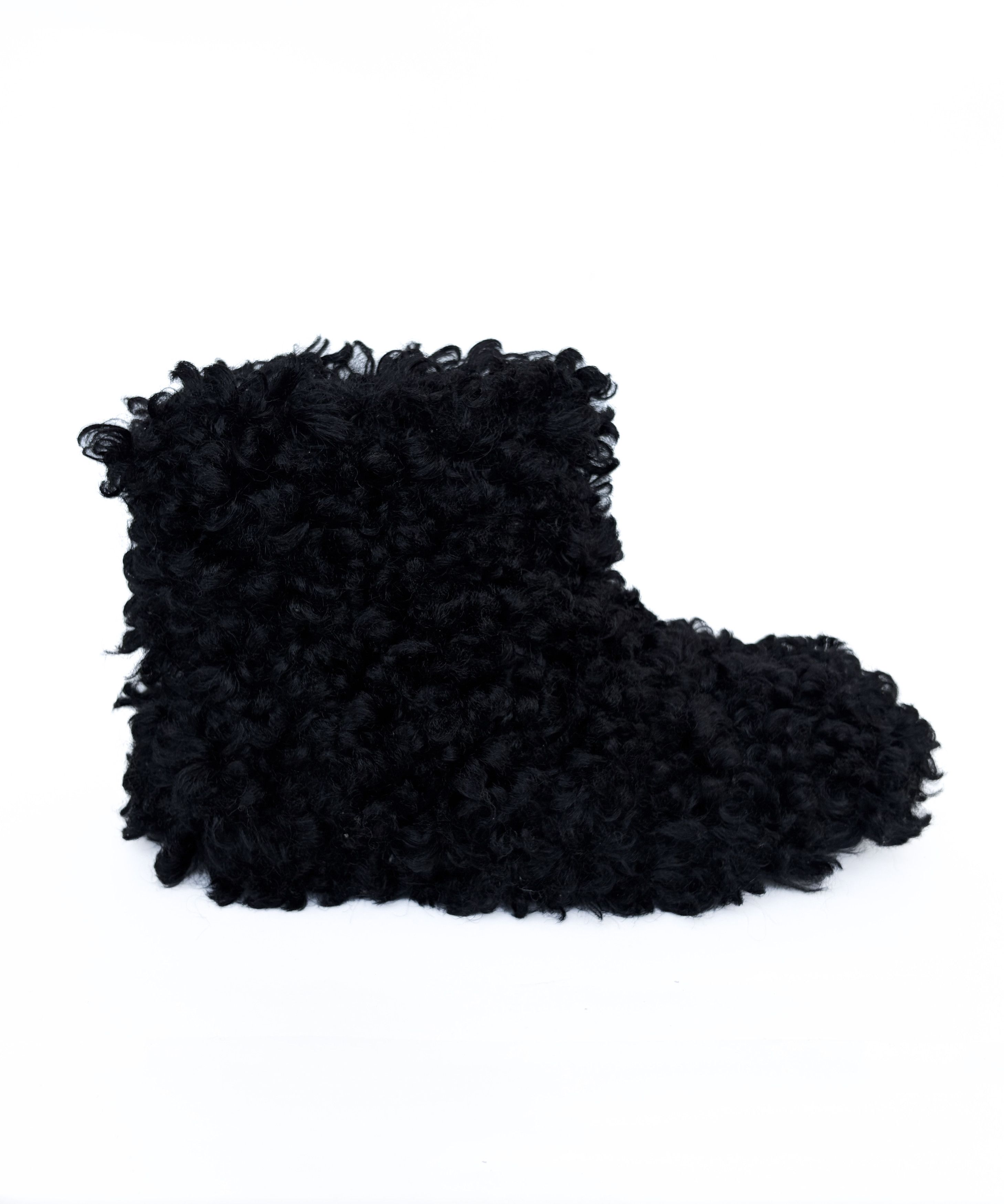 Miu Miu MIU MIU Boots Faux Fur Shoes Ankle Black PRADA Size 37 Size US 7 / IT 37 - 1 Thumbnail