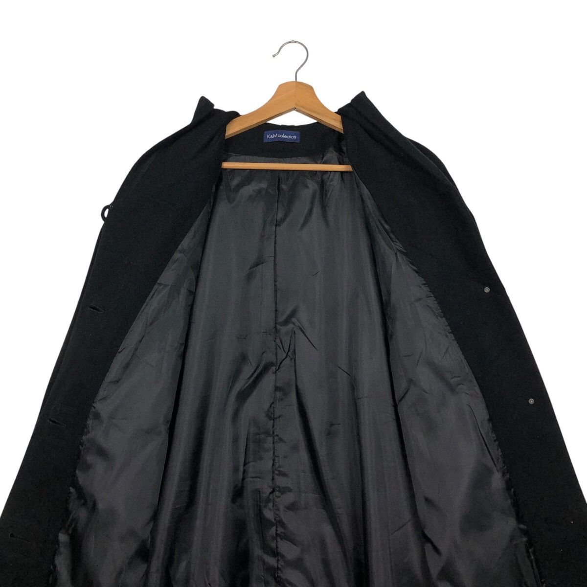 Issey Miyake 📌Rich Black Vintage Long Jacket K&M Collection Avant Garde Size US M / EU 48-50 / 2 - 17 Thumbnail