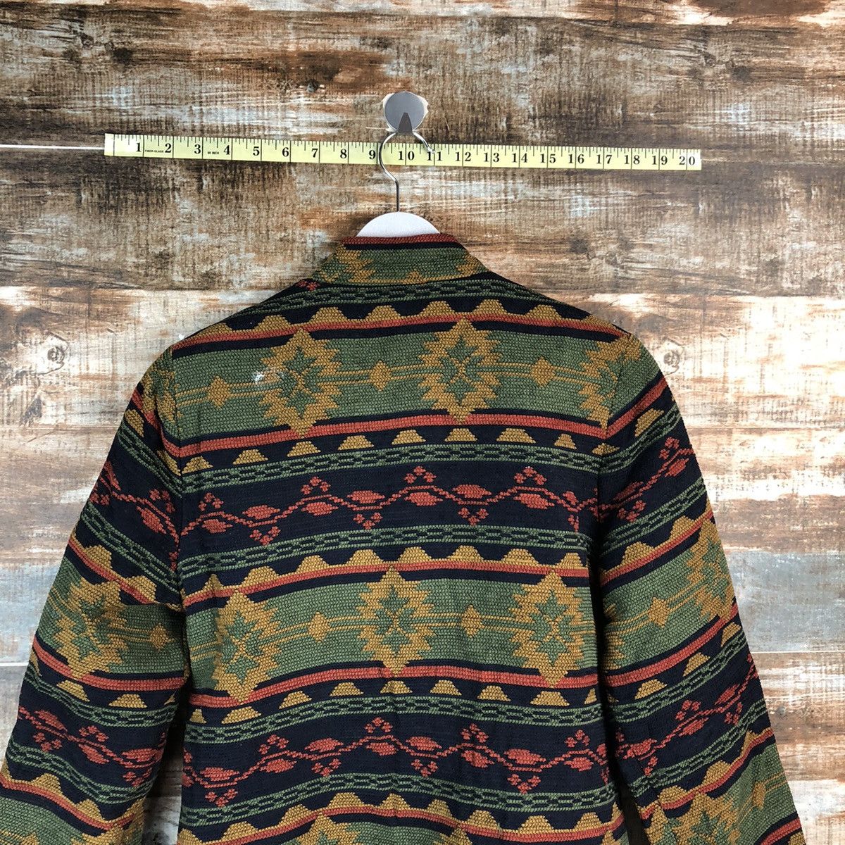 Homespun Knitwear × Japanese Brand TS Collection Green Knitwear art jacket vintage #A2480 Size S / US 4 / IT 40 - 12 Thumbnail