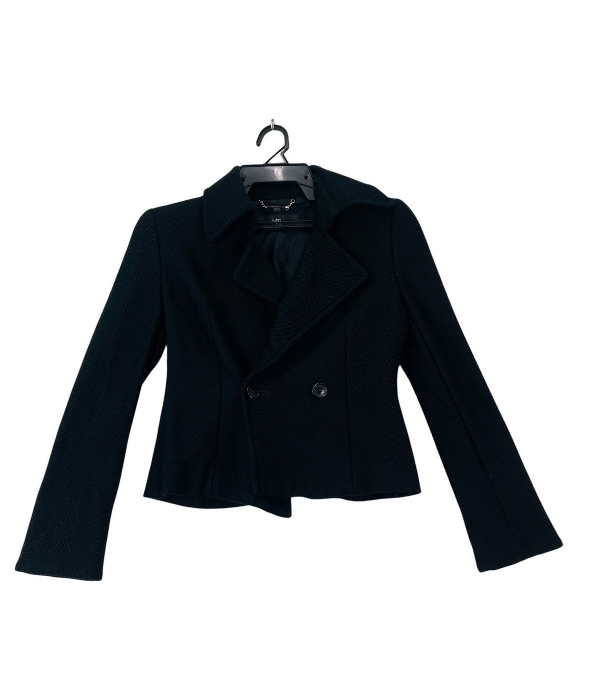 Vintage INED Yohji Yamamoto wool crop jacket Size S / US 4 / IT 40 - 2 Thumbnail