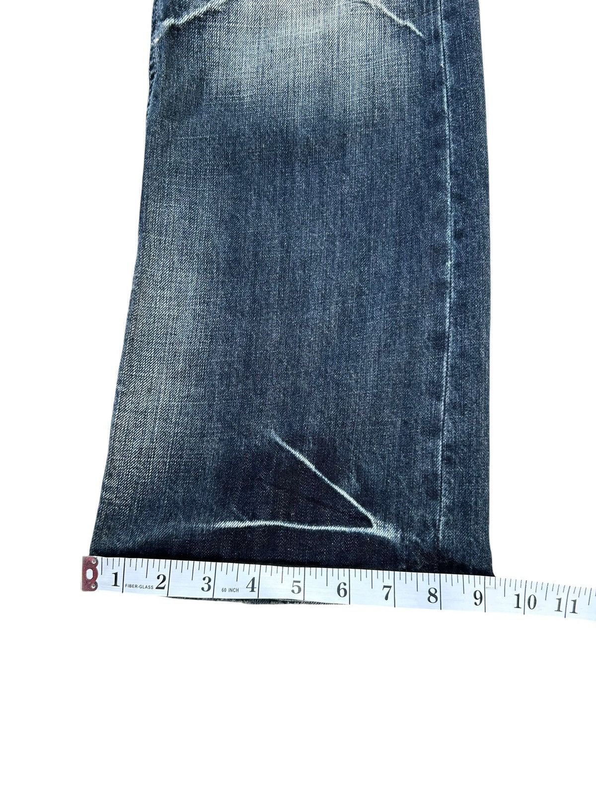 Kapital FLARE JAPANESE PUNK SORRIDERE DISTRESSED DENIM JEANS Size US 33 - 19 Thumbnail