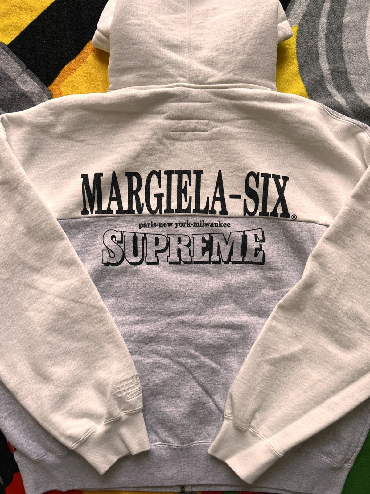 Maison Margiela × Supreme Supreme MM6 Maison Margiela Eagle Zip Hooded Sweatshirt Grey Size US L / EU 52-54 / 3 - 6 Thumbnail