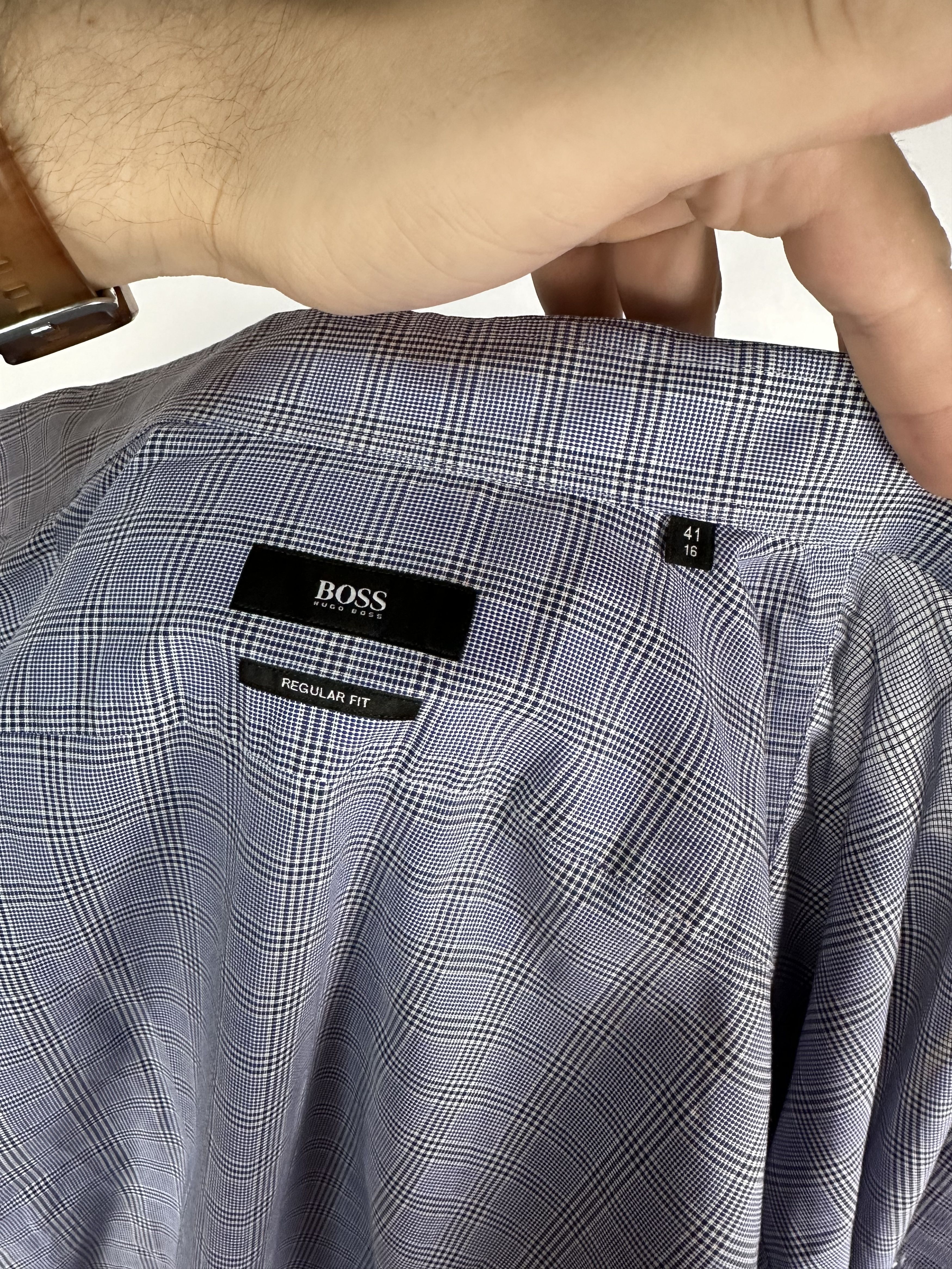 Hugo Boss Hugo Boss Mens Regular Fit Shirt Long Sleeve Button Up Size US S / EU 44-46 / 1 - 7 Thumbnail