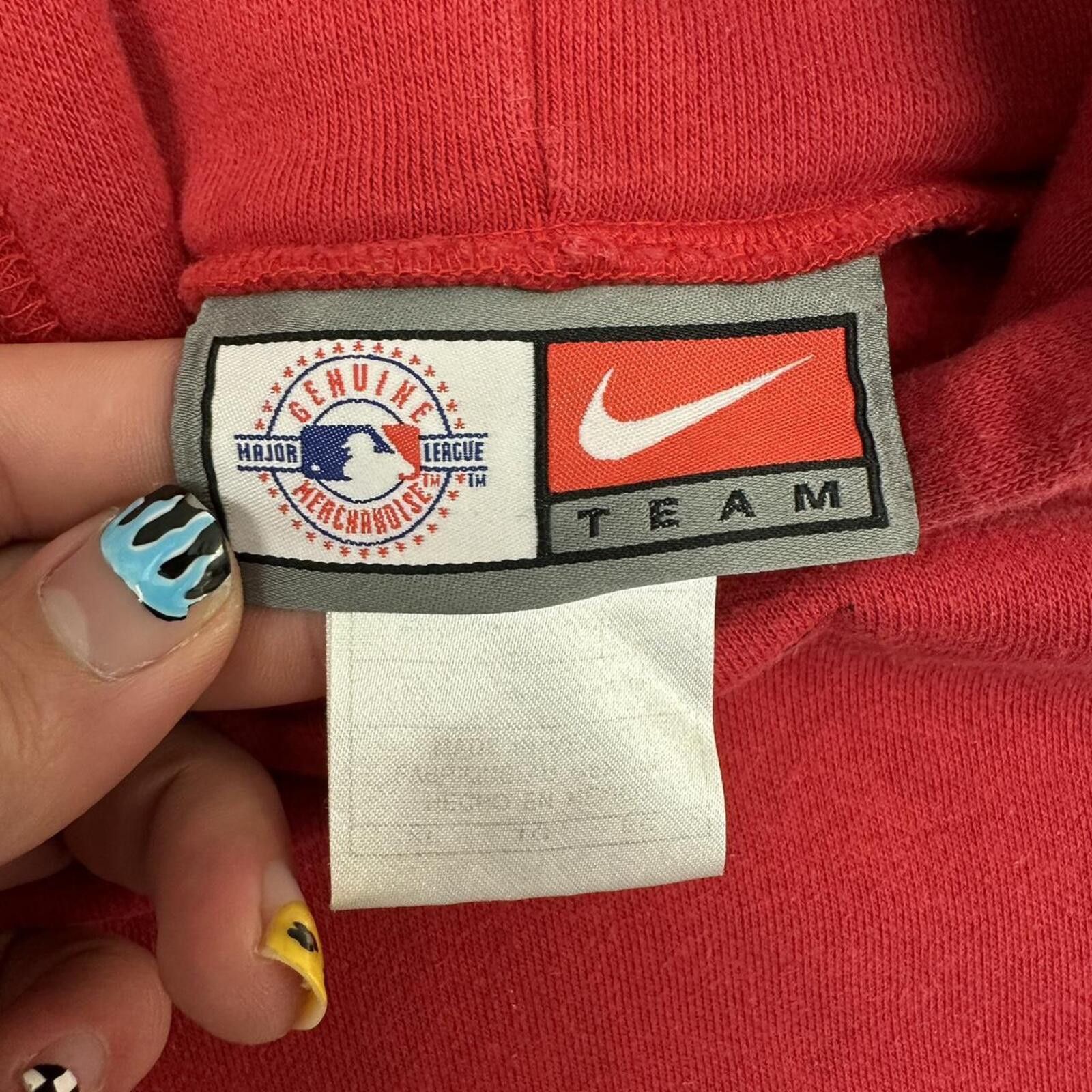 Nike Vintage St.Louis Cardinals Nike center swoosh Red Hoodie Size US XL / EU 56 / 4 - 3 Thumbnail