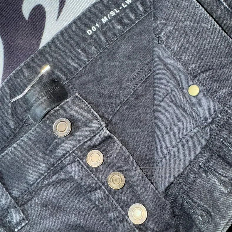 Saint Laurent Paris Saint Laurent Paris Elastic Black Basic Denim Jeans Size US 29 - 3 Thumbnail
