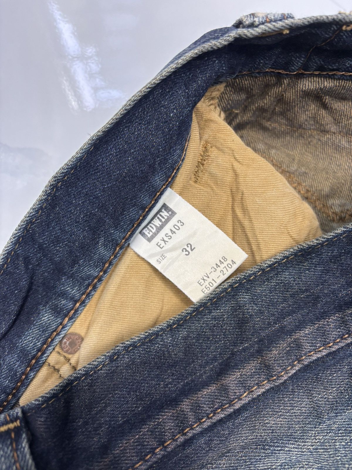 Kapital 🔥EDWIN EXCLUSIVE VINTAGE RUSTY MUD WASH DISTRESS DENIM JEAN Size US 34 / EU 50 - 11 Thumbnail