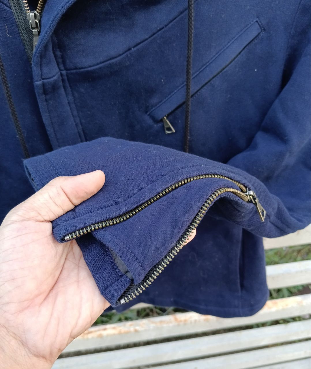 Katharine Hamnett London KATHARINE HAMNET LONDON DOUBLE COLLAR HOODIE WOOL JACKET Size US S / EU 44-46 / 1 - 3 Thumbnail