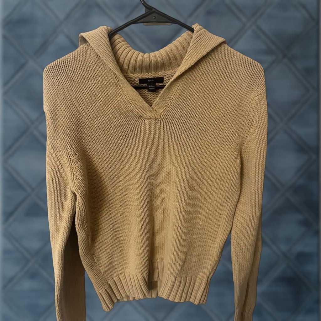 Gap VINTAGE Gap Sweater Womens Small Pullover Long Sleeve Collared Knit Solid Casual Winter Fall Spring Womens Size S / US 4 / IT 40 - 1 Thumbnail