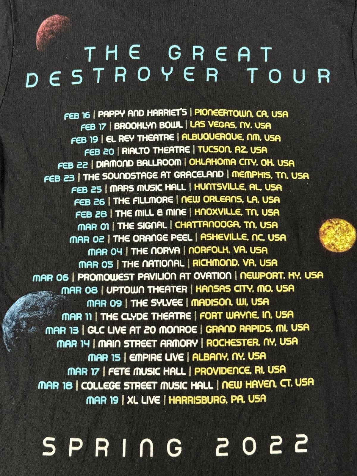 Designer Coheed and Cambria Tour T-shirt The Great Destroyer Tour Size US S / EU 44-46 / 1 - 5 Thumbnail