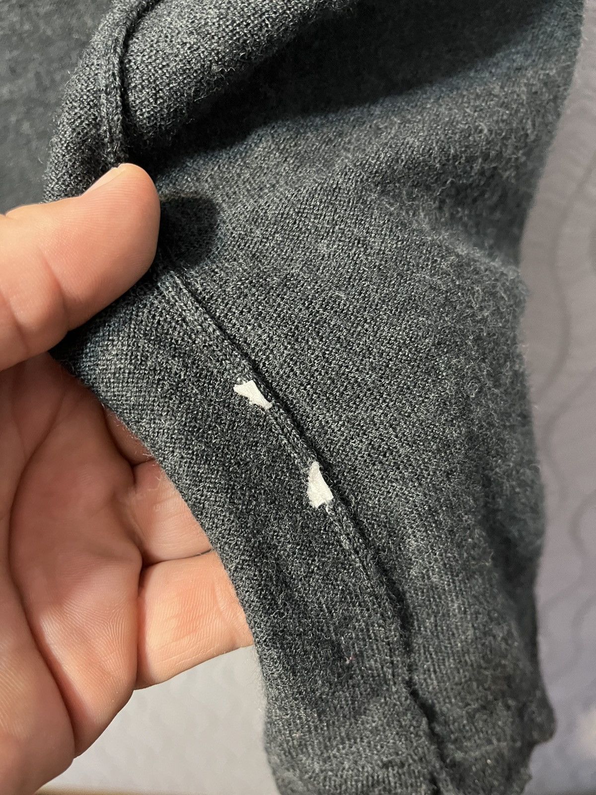 Polo Ralph Lauren × Ralph Lauren Polo Ralph Lauren Merino Wool Grey Pocket Overshoot Cardigan Size US M / EU 48-50 / 2 - 8 Thumbnail