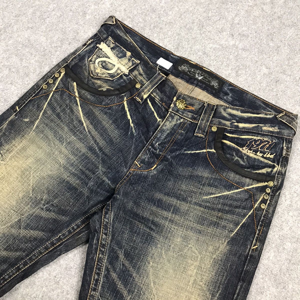 Hysteric Glamour × Japanese Brand × Vintage FALRE DENIM RED PERPER DENIM RUSTY BOOT CUT PANTS Size US 32 / EU 48 - 8 Thumbnail