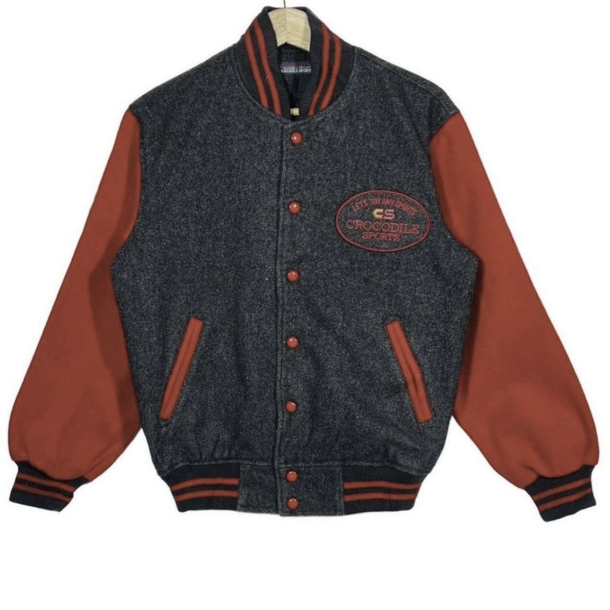 Lacoste Crocodile varsity jacket big logo embroidered wool Size US M / EU 48-50 / 2 - 1 Thumbnail