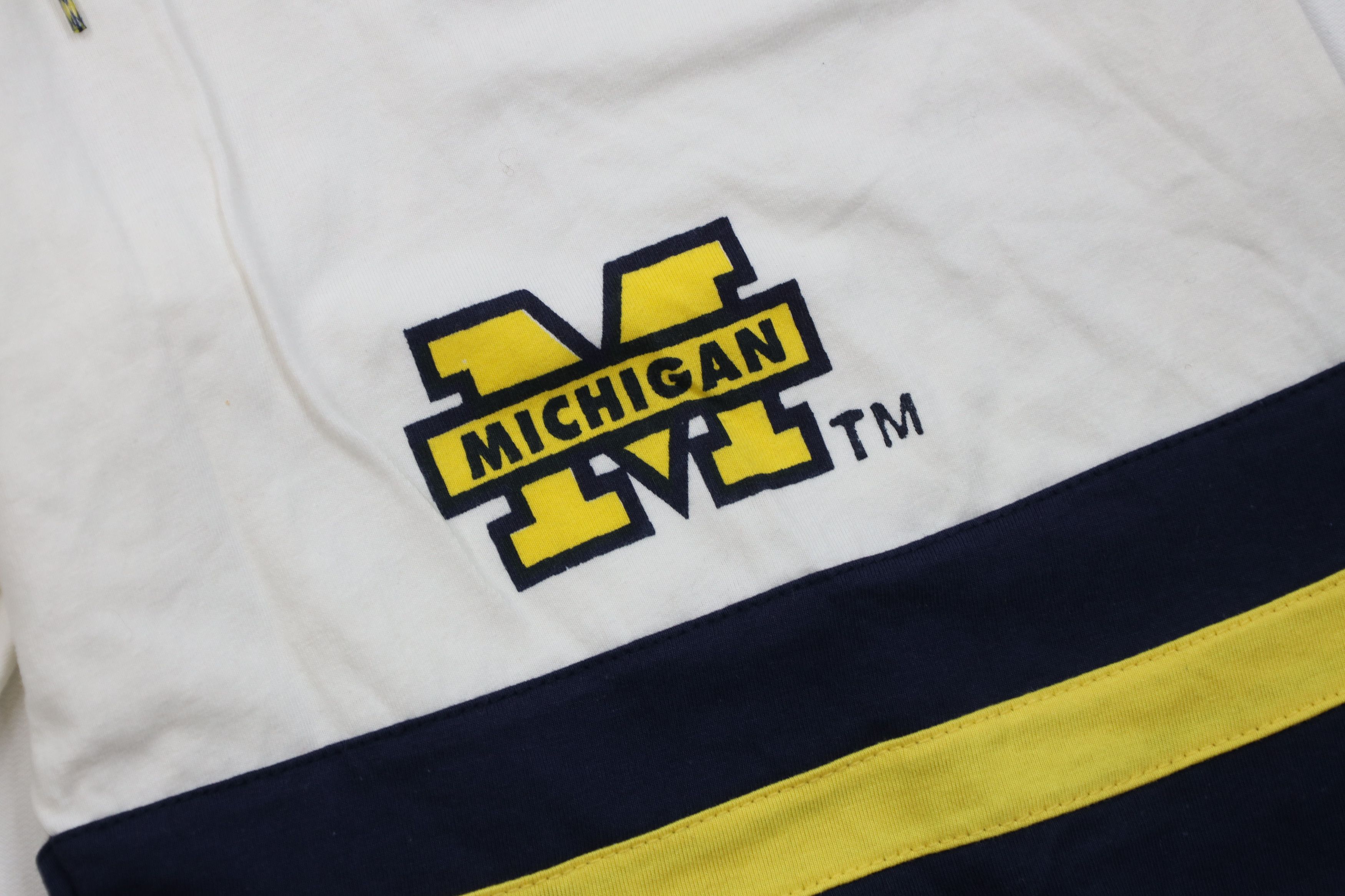 Vintage Vintage 90s University of Michigan Striped Shorts Cotton Size US 34 / EU 50 - 5 Thumbnail