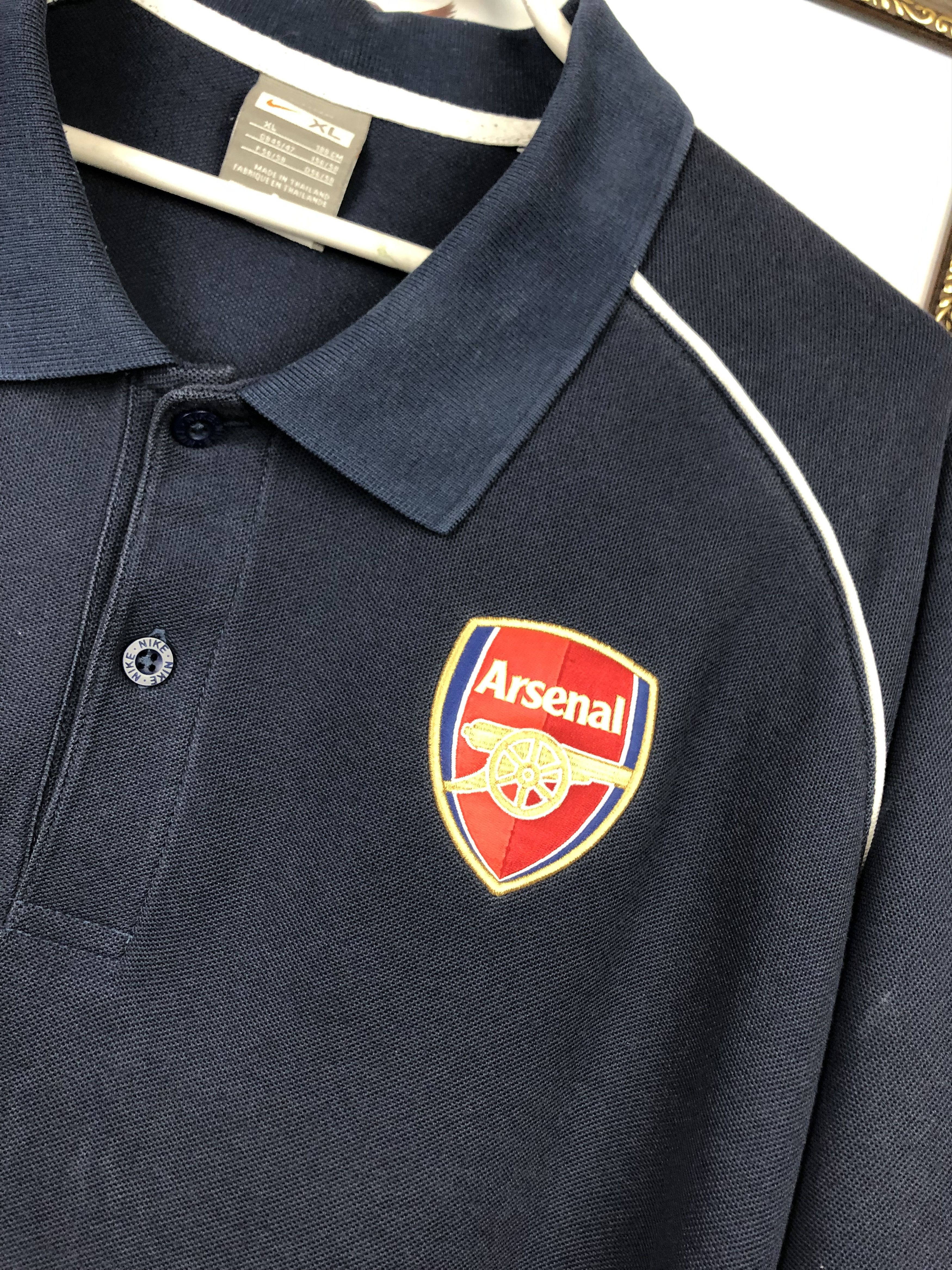 Nike Vintage Arsenal Football Shirt Polo Soccer Jersey Tee Hype Size US XL / EU 56 / 4 - 3 Thumbnail
