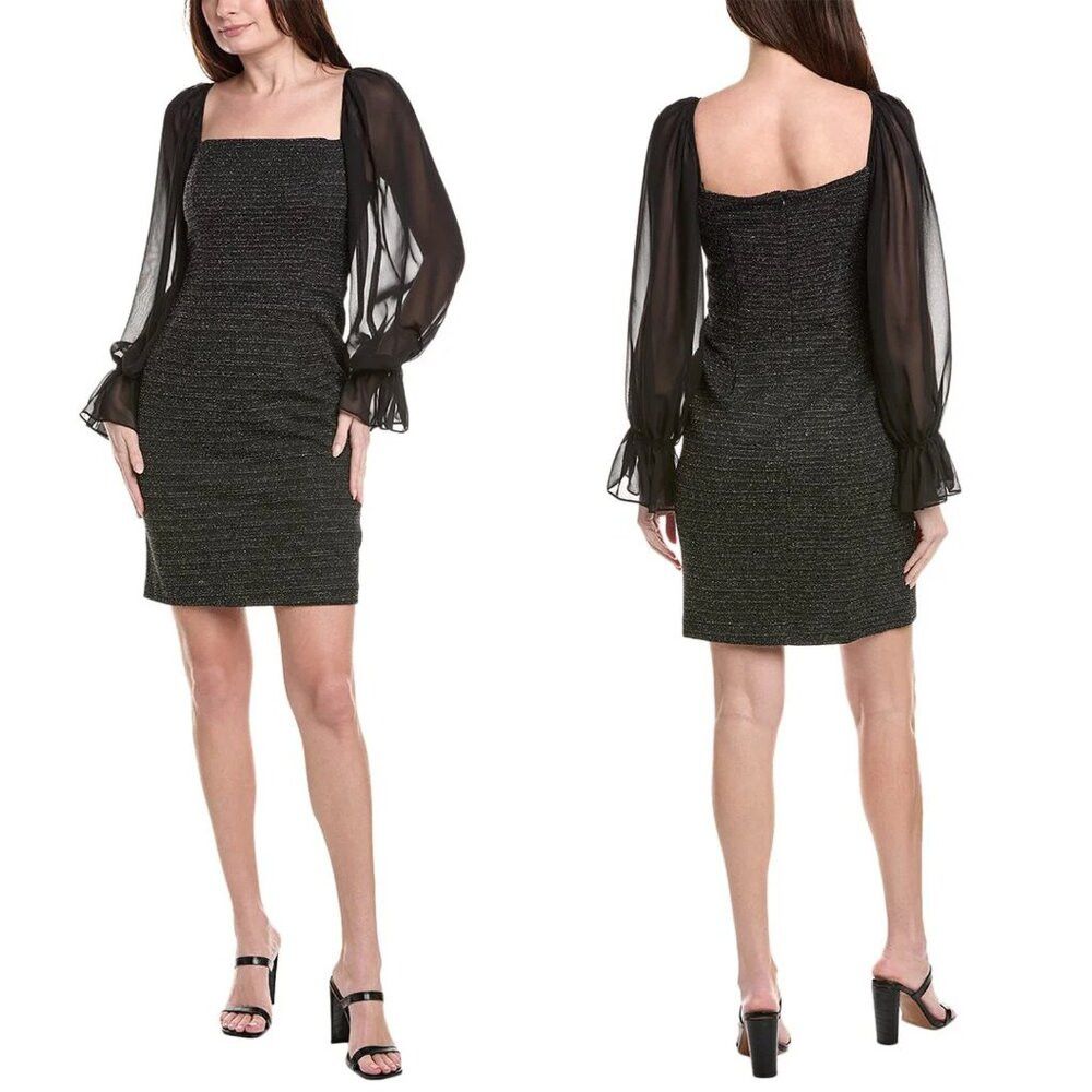 Adrianna Papell NWT New $169 Adrianna Papell Metallic Boucle Combo Black Dr Size XL / US 12-14 / IT 48-50 - 2 Thumbnail