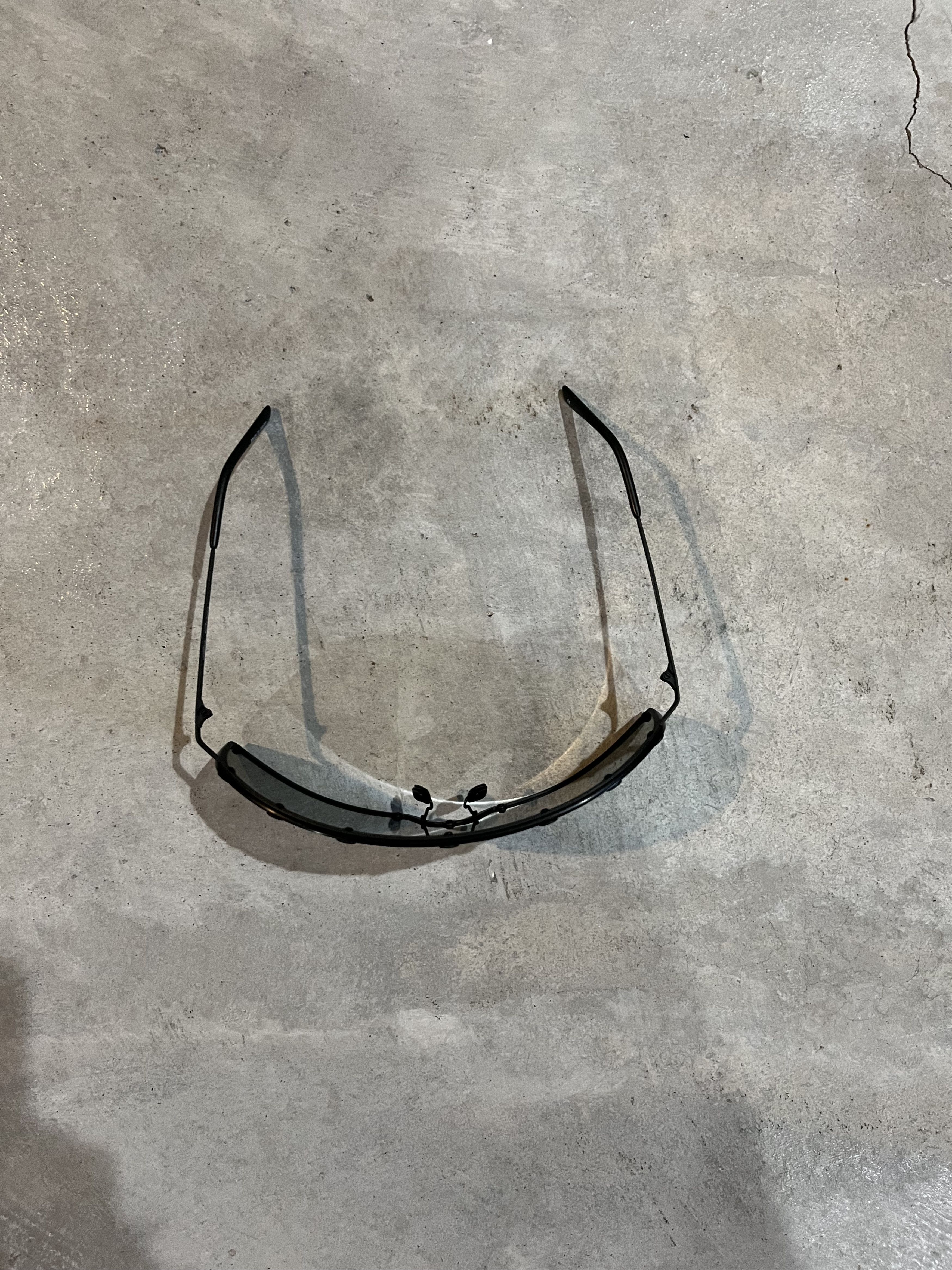 Rick Owens Gunmetal Shield Sunglasses SS22 Size ONE SIZE - 2 Thumbnail
