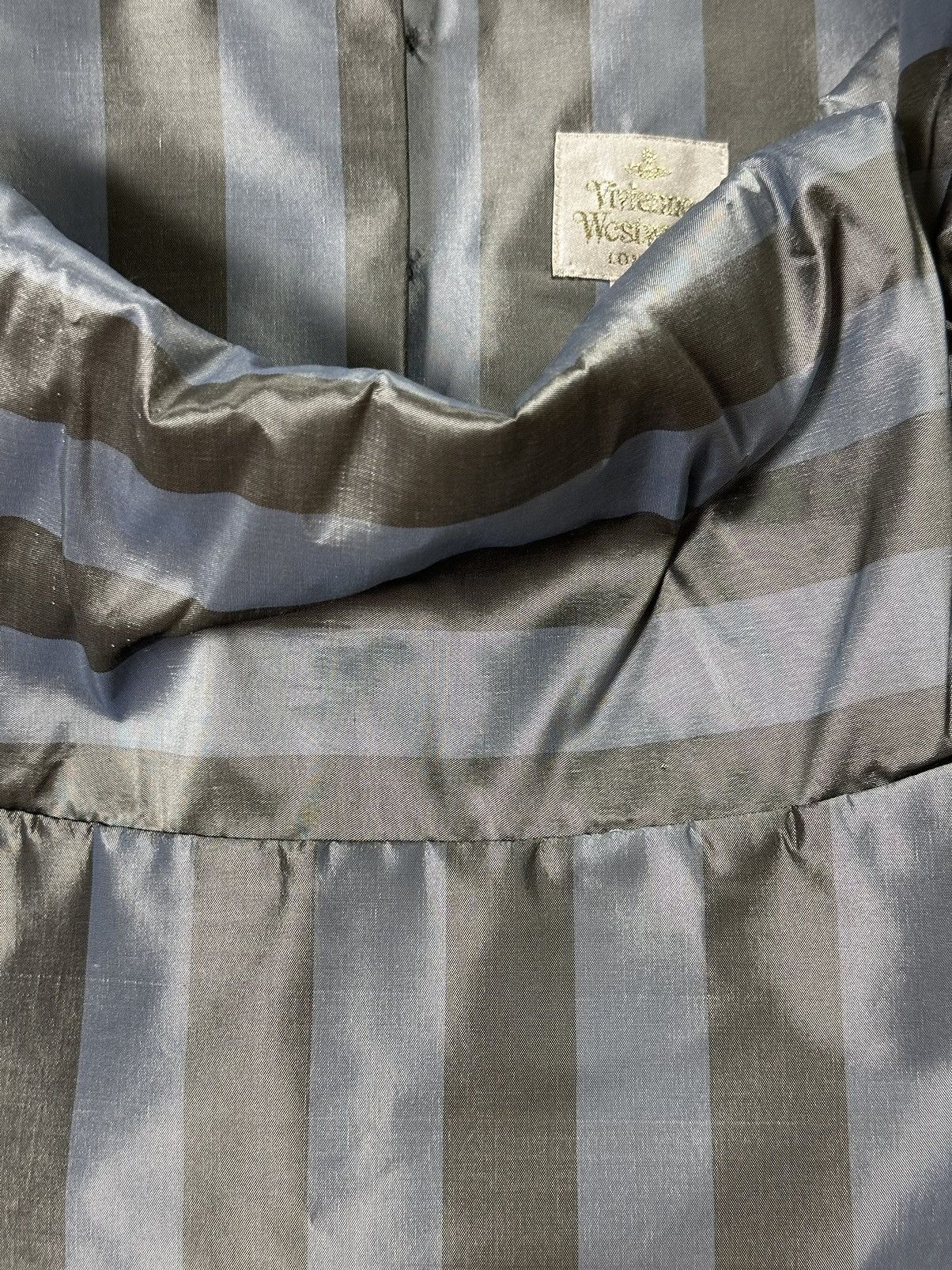 Vivienne Westwood VIVIENNE WESTWOOD S/S 1998 Striped Silk Corset Size XL / US 12-14 / IT 48-50 - 4 Thumbnail