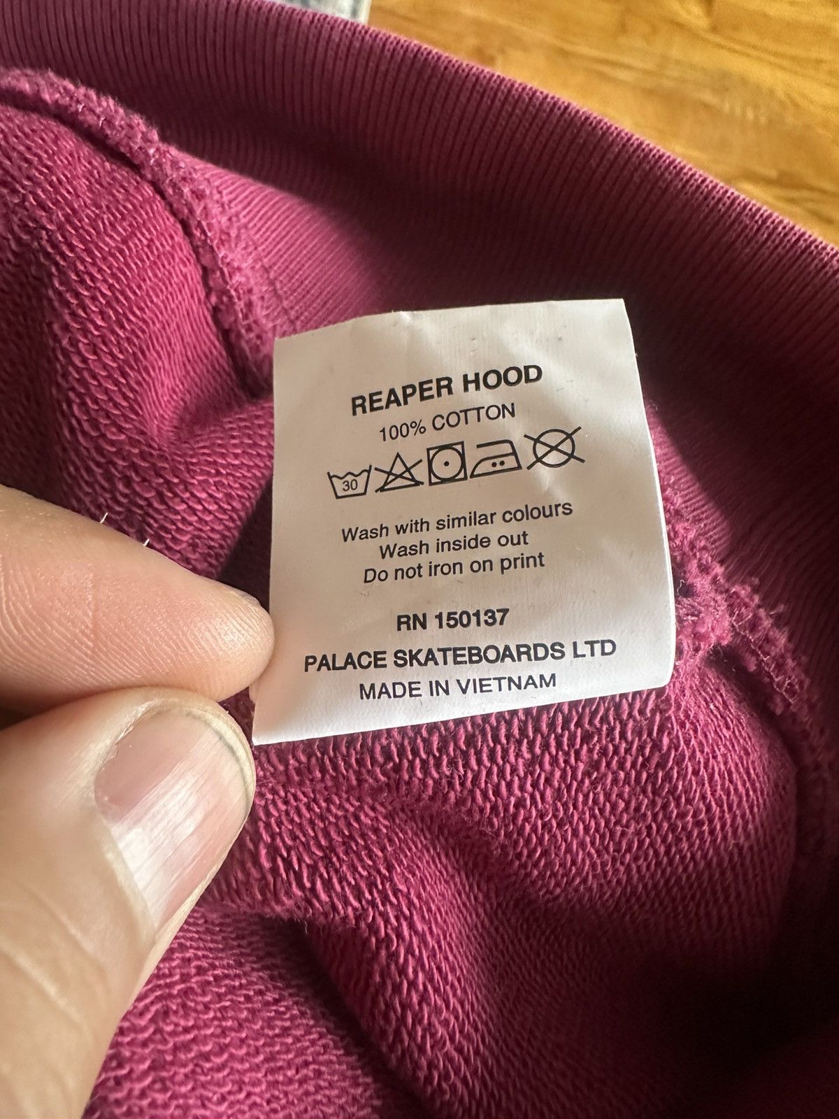 Palace Palace reaper hoodie beetroot hoodie XL Size US XL / EU 56 / 4 - 6 Thumbnail
