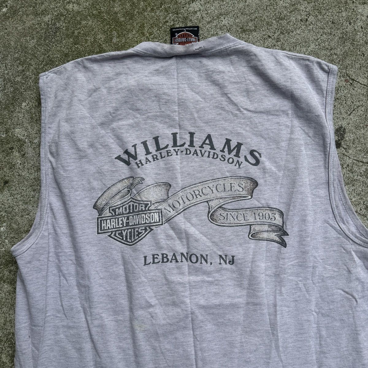 Harley Davidson Harley Davidson Faded Thrashed Distressed Tank ERD Grunge Size US L / EU 52-54 / 3 - 5 Thumbnail