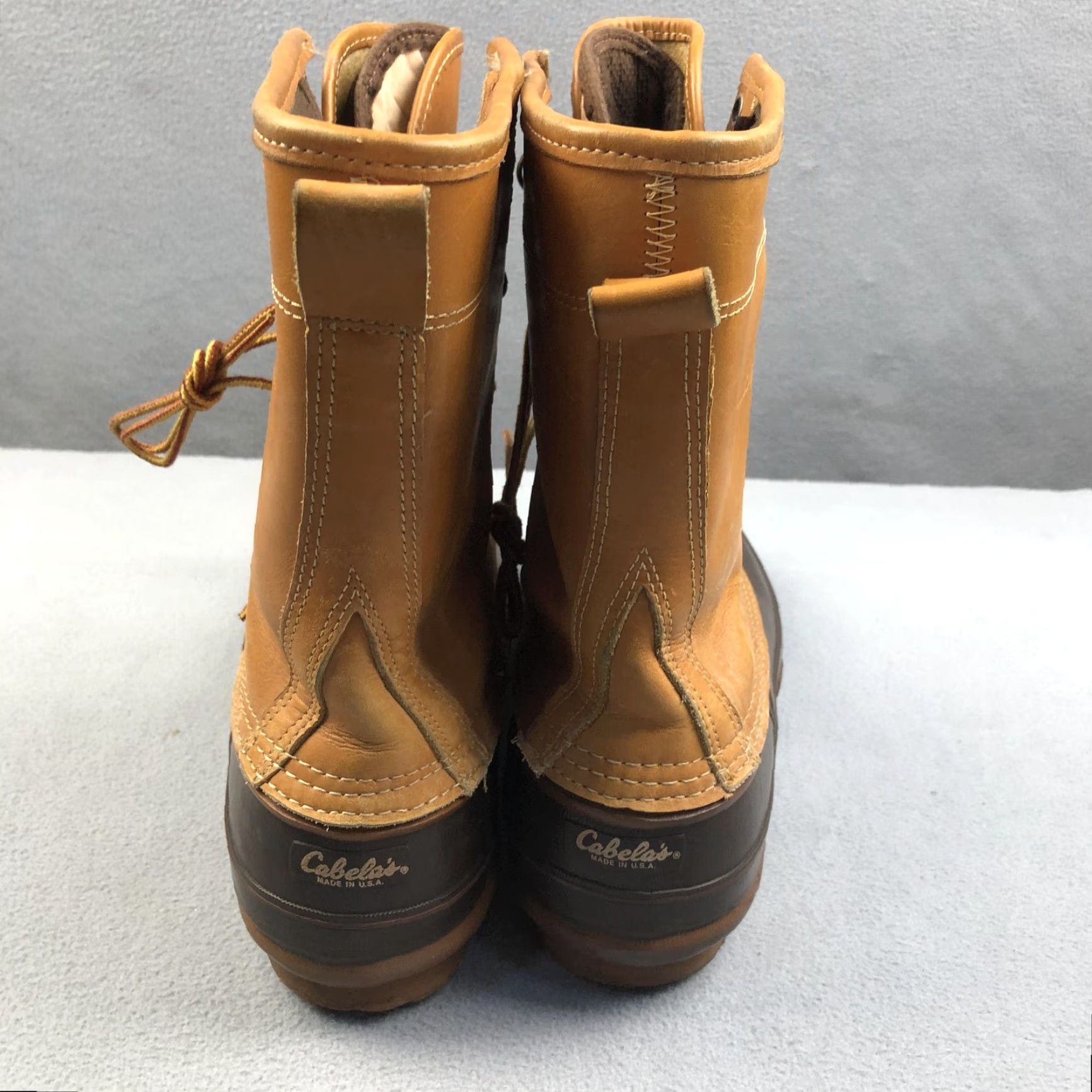 Vintage Vintage Cabelas Boots Mens Size 11 Brown Leather Rubber Duck Hunting Snow GTX Size US 11 / EU 44 - 7 Thumbnail