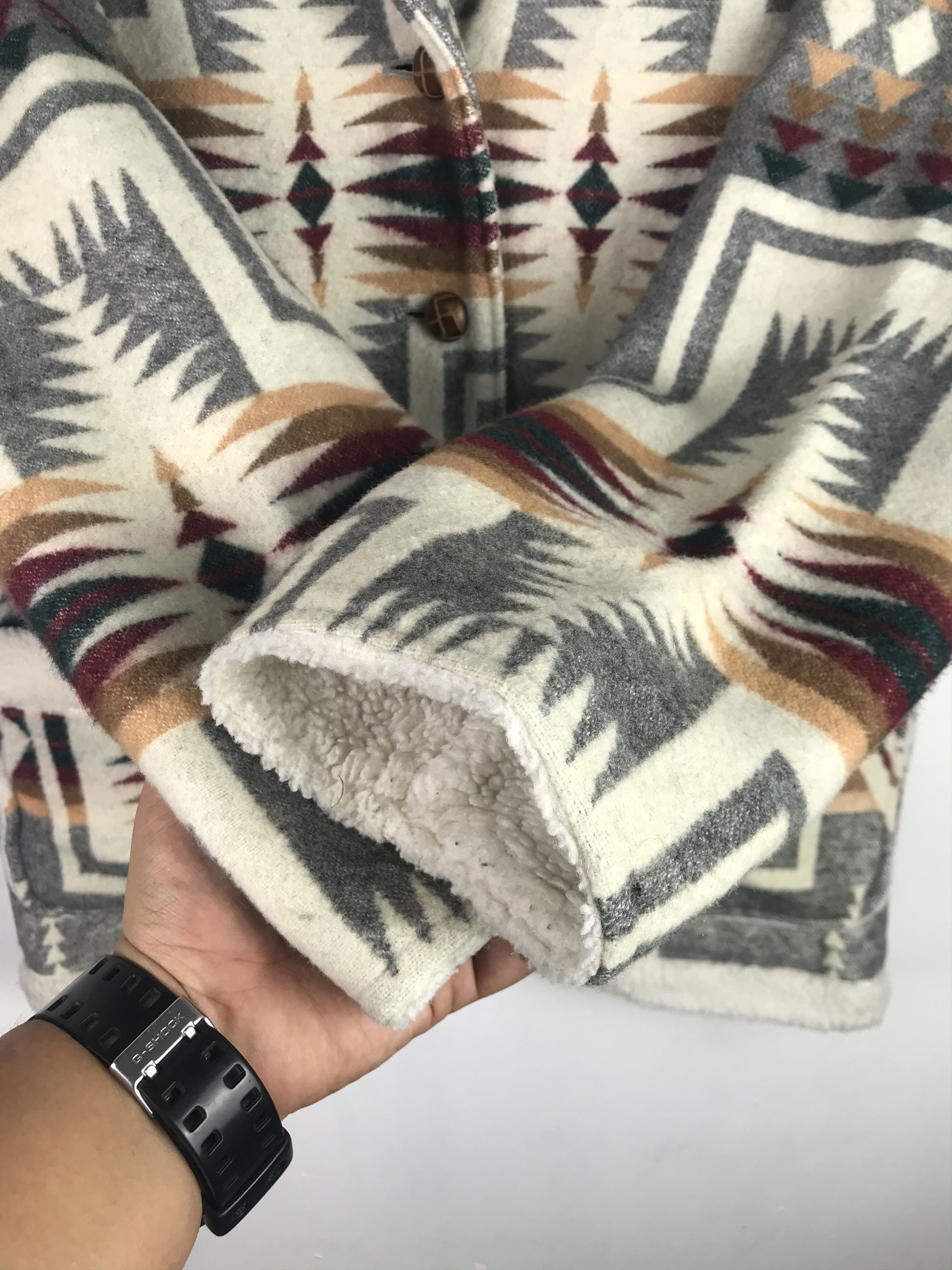 Japanese Brand Vintage Art Navajo Wool Jacket Inspired By Pandleton Size US L / EU 52-54 / 3 - 8 Thumbnail