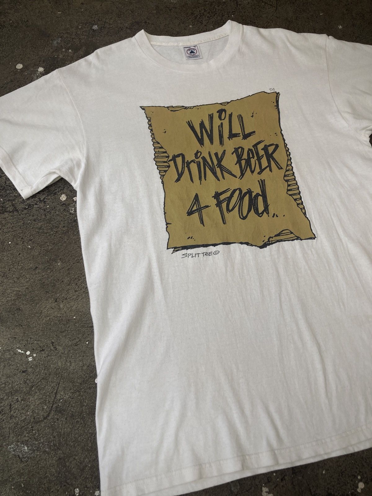 Vintage Vintage 90s Humor Script Tee Size US L / EU 52-54 / 3 - 2 Thumbnail