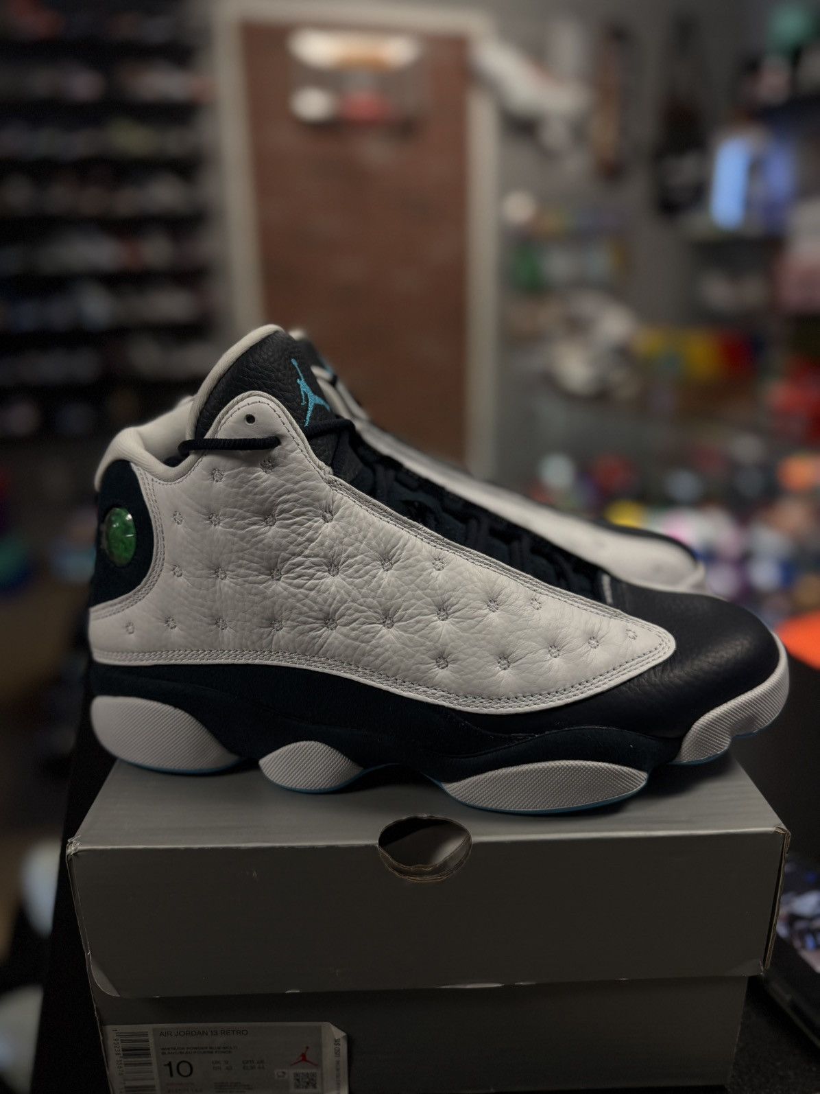 Nike Jordan 13 Obsidian Powder Blue Size 10 (NEW) Size US 10 / EU 43 - 15 Thumbnail