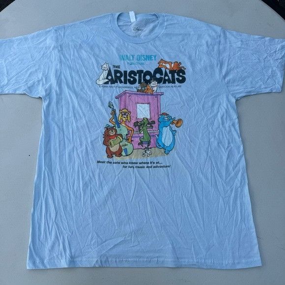 Disney New Disney The Aristocats Classic Poster T-Shirt Sz XL Size US XL / EU 56 / 4 - 2 Thumbnail