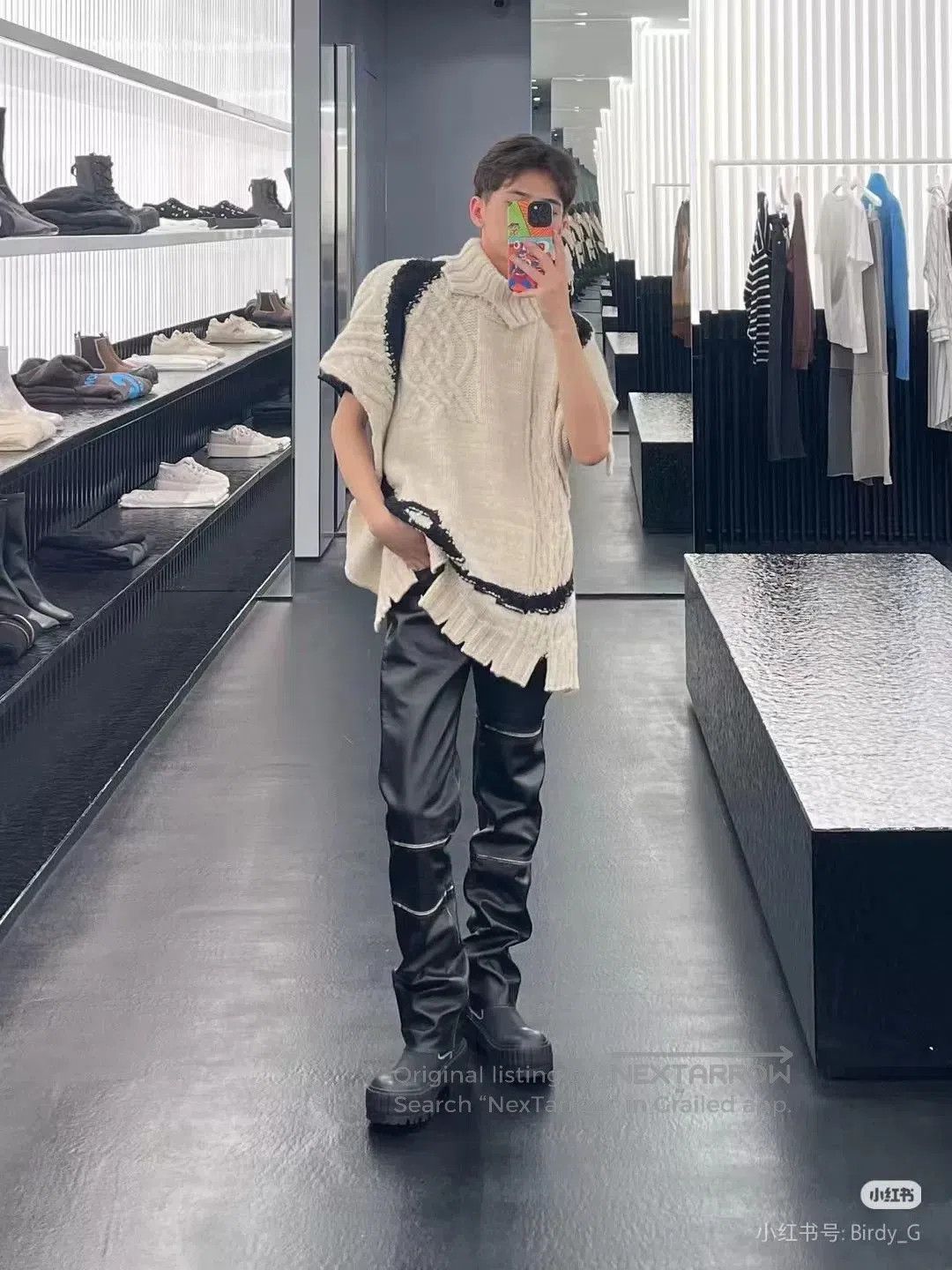MM6 MM6 Maison Margiela Knit Poncho Sweater. Size M / US 6-8 / IT 42-44 - 3 Thumbnail