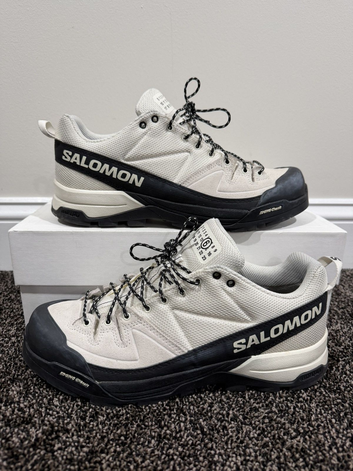 Maison Margiela × Salomon Salomon X-Alp x MM6 Maison Margiela Vanilla Ice Sneakers Size US 9.5 / EU 42-43 - 10 Thumbnail