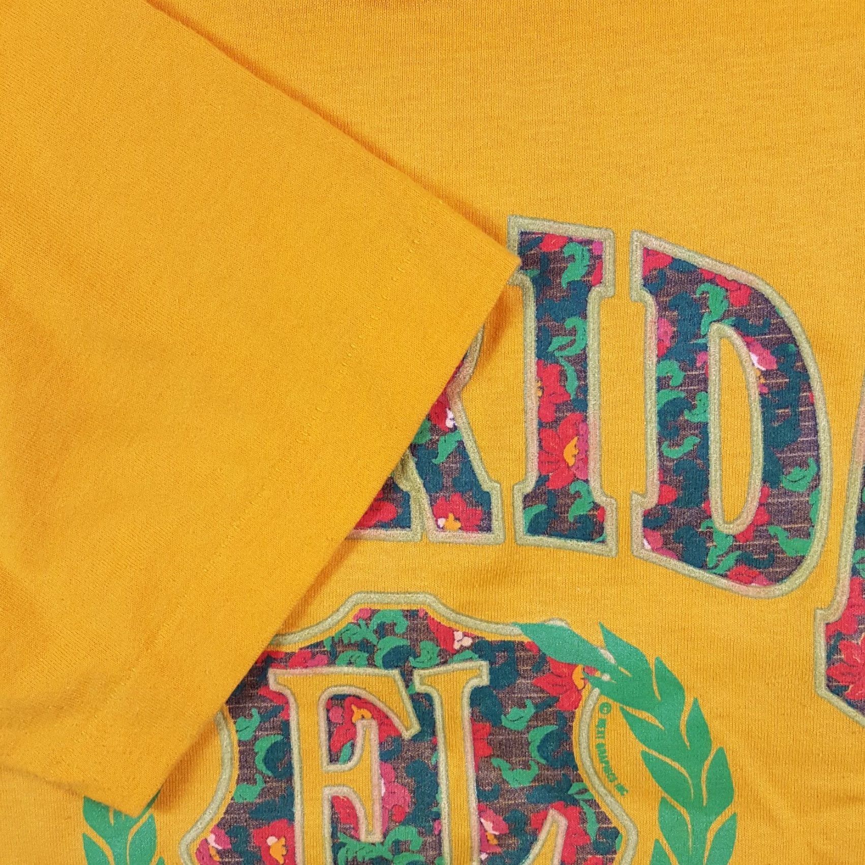 Vintage VINTAGE Screen Stars Best Florida Floral Logo T-Shirt L Yellow 90s Outdoor Mens Size US L / EU 52-54 / 3 - 4 Thumbnail