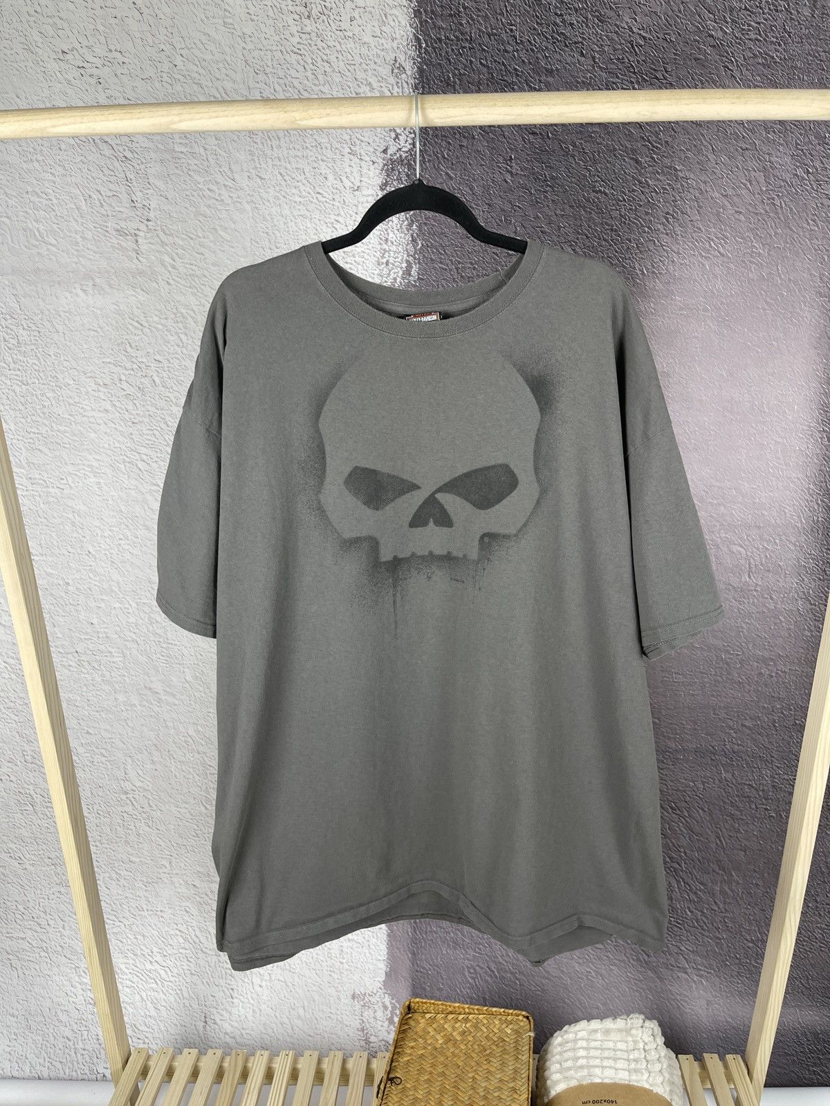 Harley Davidson Harley-Davidson tee Mens 3XL Skull Punisher Graphic Aargau Size US XXL / EU 58 / 5 - 1 Thumbnail