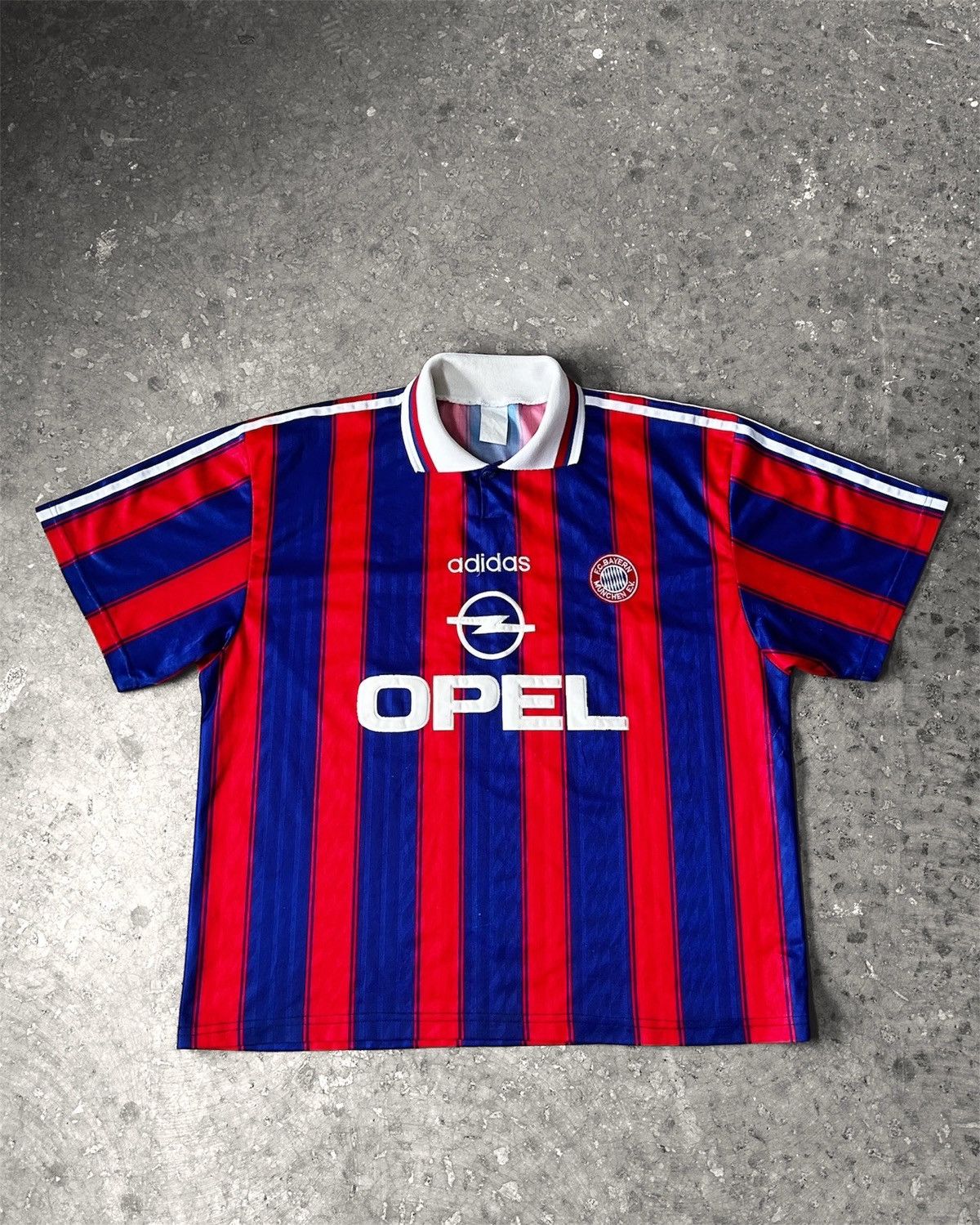 Adidas Adidas Bayern München Opel Vintage Soccer Jersey 1995/96 Size US L / EU 52-54 / 3 - 1 Thumbnail