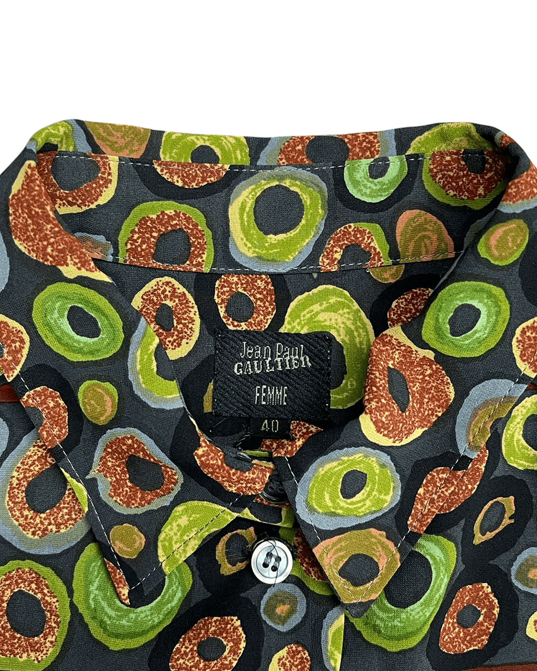 Jean Paul Gaultier Jean Paul Gaultier 1990s Circle Pattern Shirt Size M / US 6-8 / IT 42-44 - 9 Thumbnail