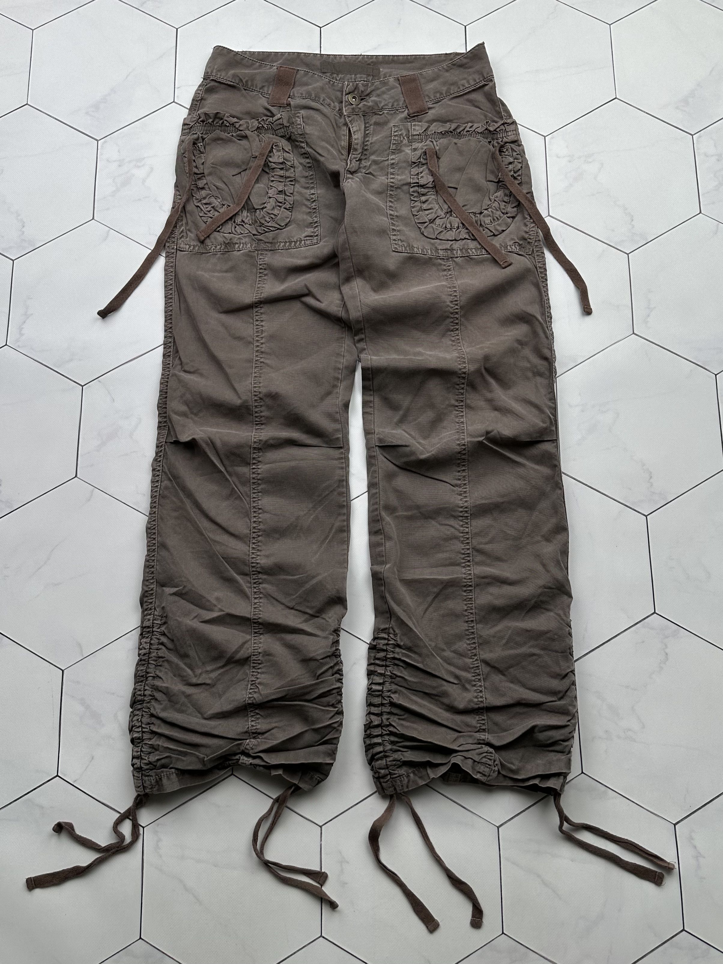 image of Avant Garde x Vintage Bondage Wide Pants in Brown, Women's (Size 27)