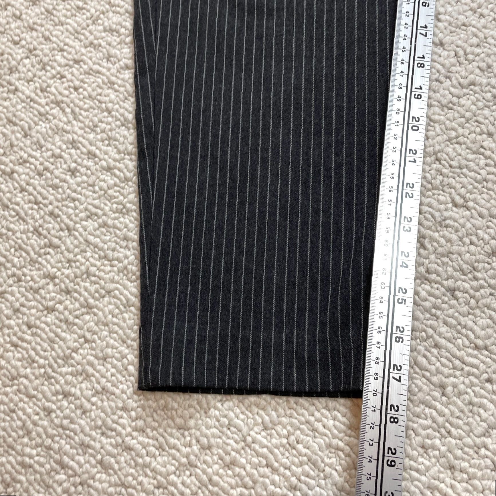 Banana Republic VINTAGE Banana Republic Pants Womens 12 Gray Striped Soft Elastic Waist Pockets 33x27.5 Size 34" / US 12 / IT 48 - 3 Thumbnail