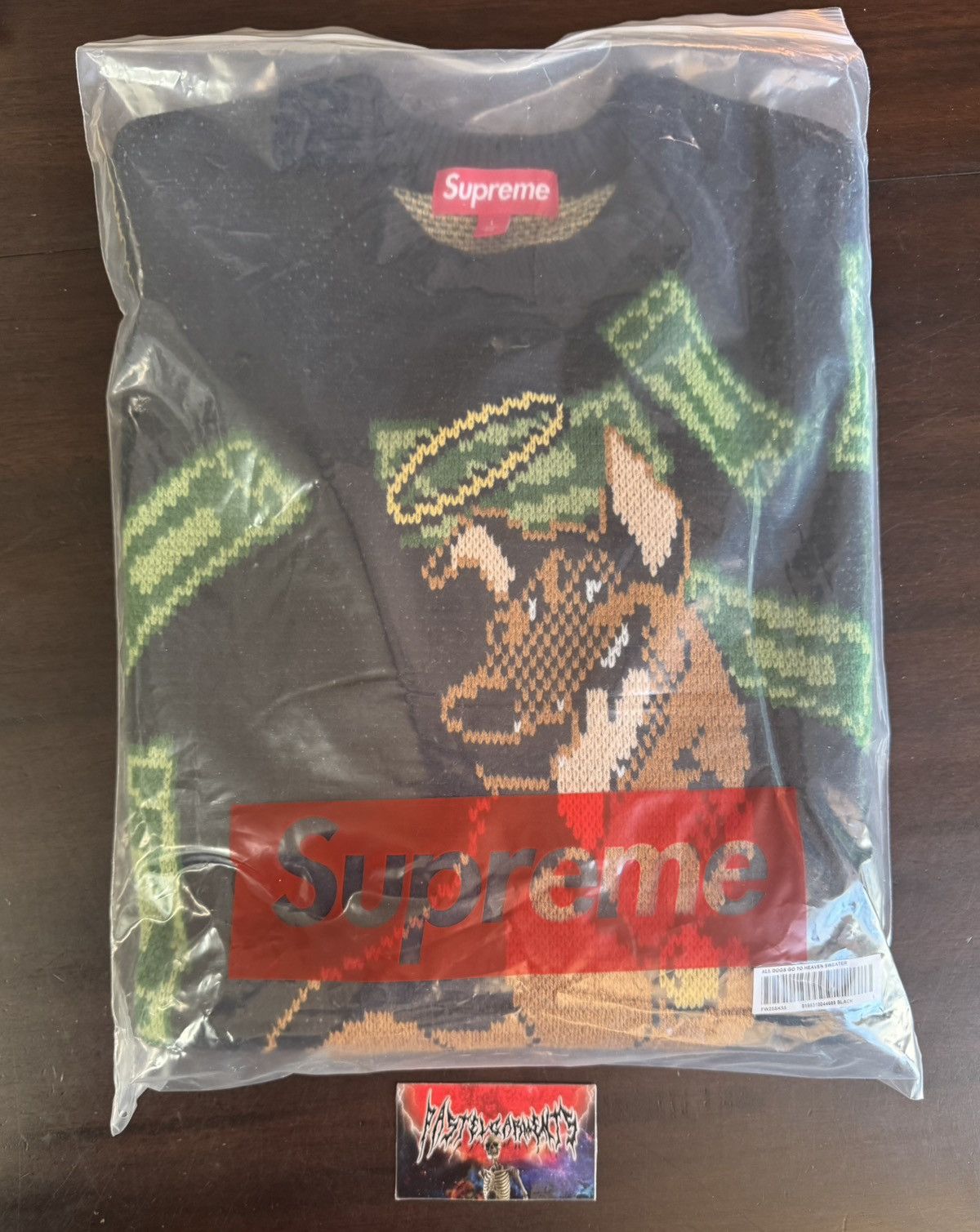 Supreme Supreme All Dogs Go To Heaven Sweater Black Size US L / EU 52-54 / 3 - 8 Thumbnail