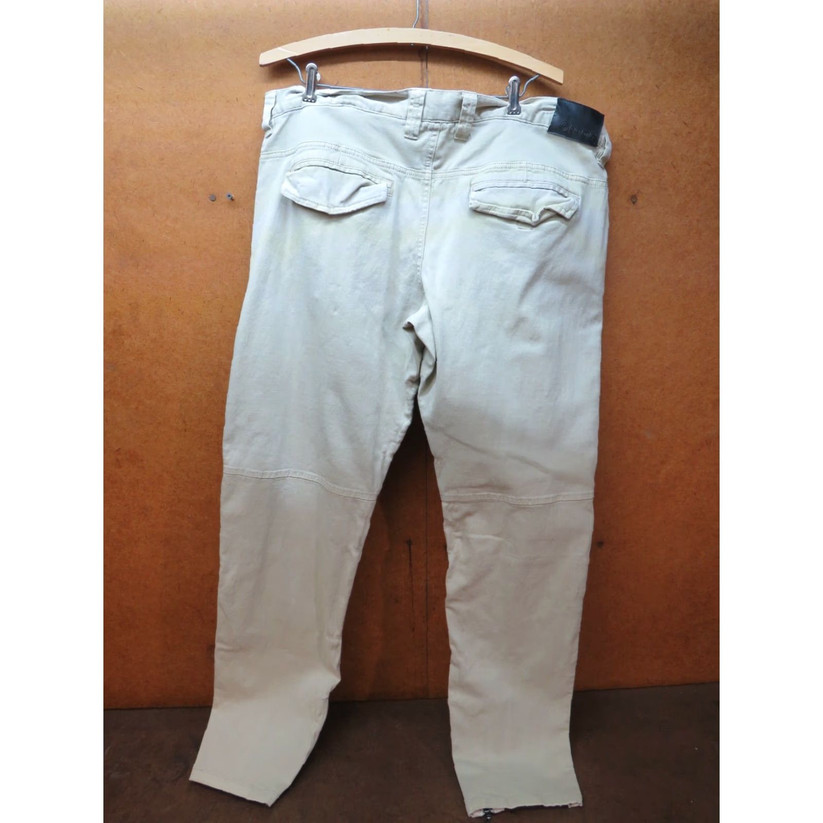 Dickies VINTAGE Akademiks Pants 38X34 Trouser Jeans White Striped Relaxed Straight Dickies 34 Inseam Mens Regular Belt Zipper Baggy Style Pants Size US 38 / EU 54 - 5 Thumbnail