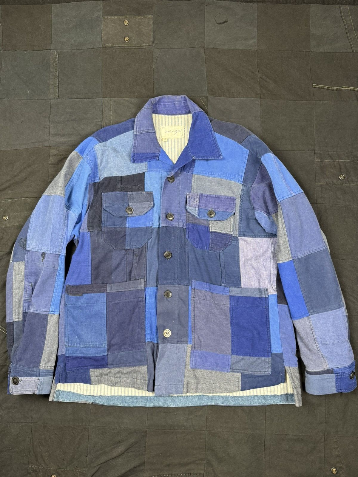 Greg Lauren French Artist Scrapwork Varsity Jacket Size US L / EU 52-54 / 3 - 1 Thumbnail