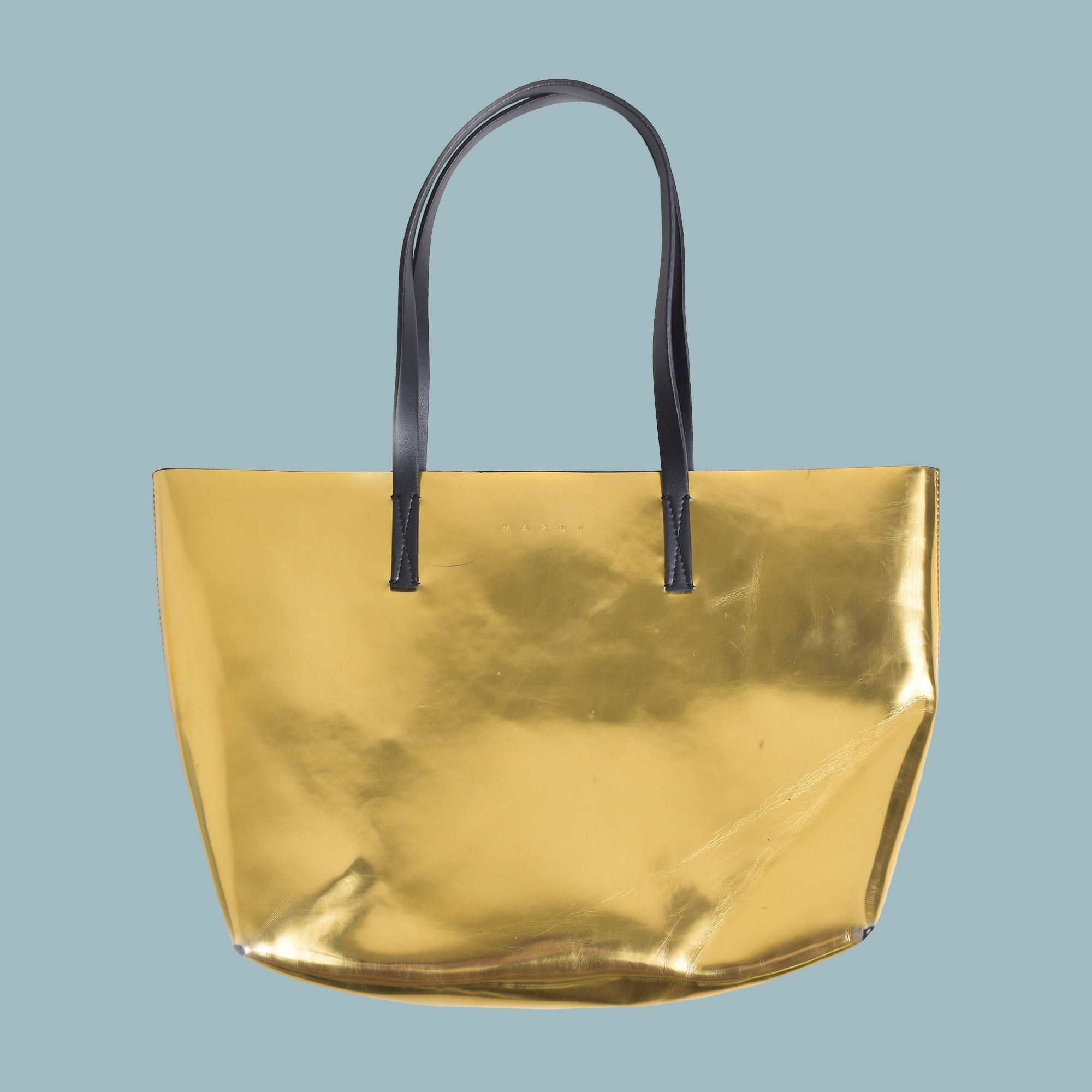 image of Marni Gold Tote Bag Purse Made In Italy, Women's