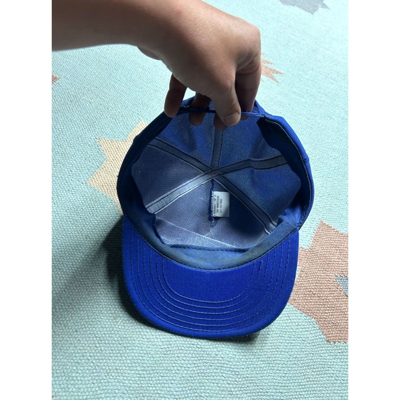 Vintage VINTAGE SnapBack Hat Cap Inland Waters Michigan blue adjustable made in USA Mens Adjustable Blue Snapback USA Inland Waters Michigan Hat cap Size ONE SIZE - 5 Thumbnail