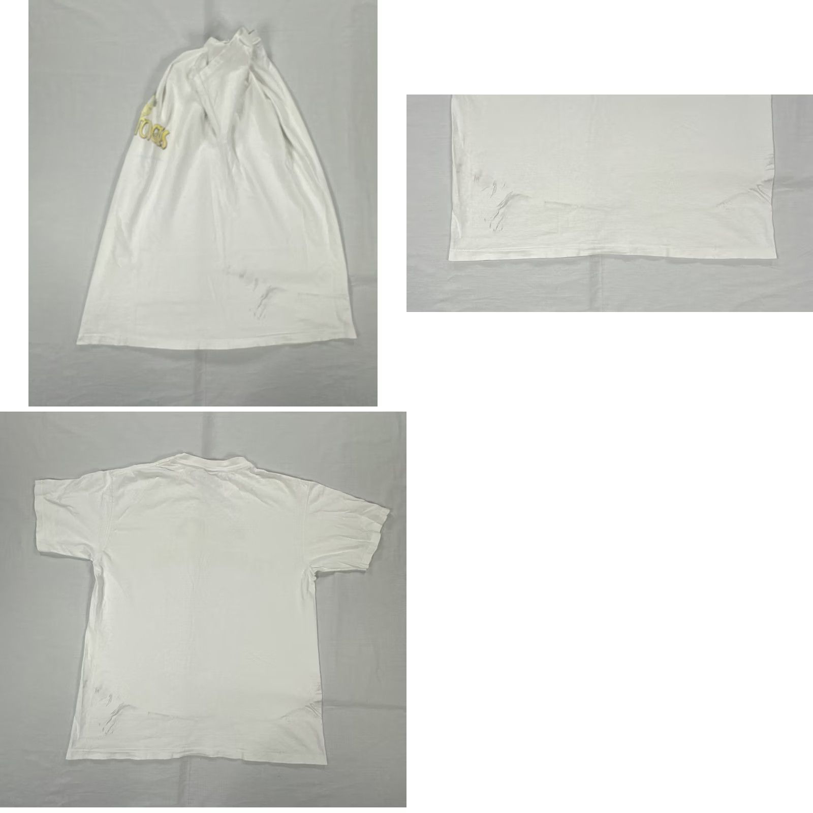 Vintage VINTAGE Oneita T-Shirt Stoogies 90s White Crew Neck Short Sleeve 3 Graphic Print Mens Size US M / EU 48-50 / 2 - 8 Thumbnail