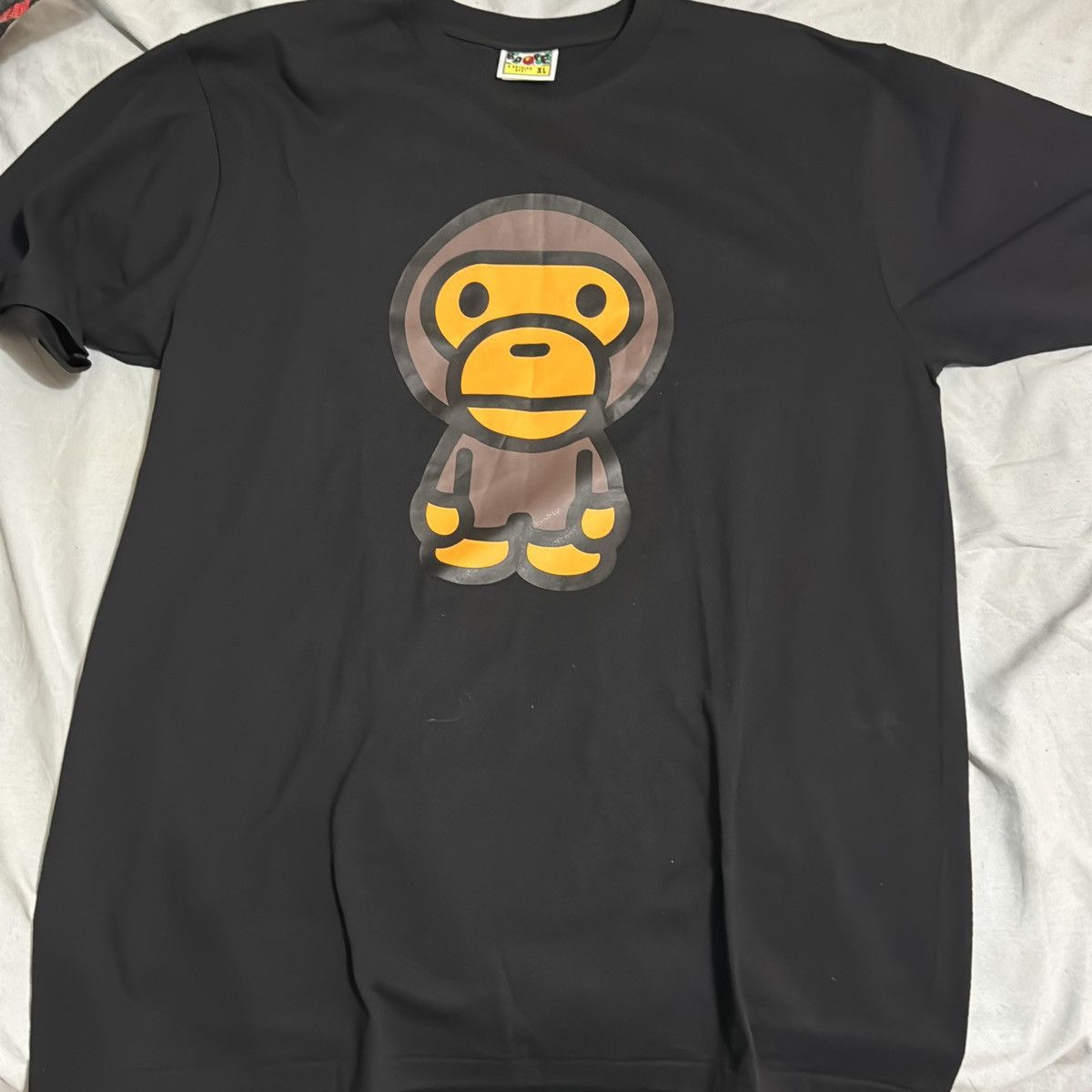 image of Bape Big Baby Milo Tee in Black, Men's (Size XL)